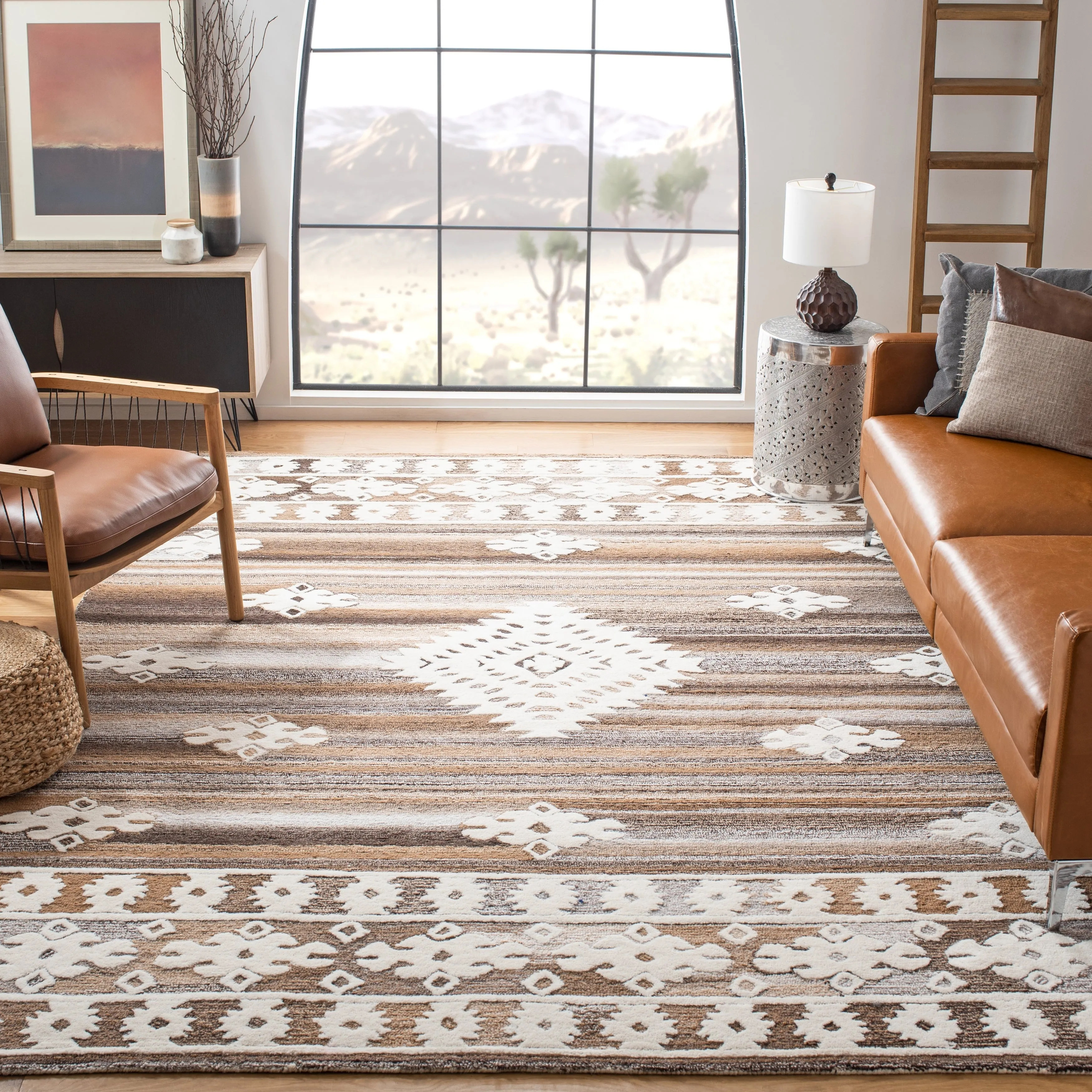 SAFAVIEH Handmade Aspen Nusreta Rustic Boho Wool Rug