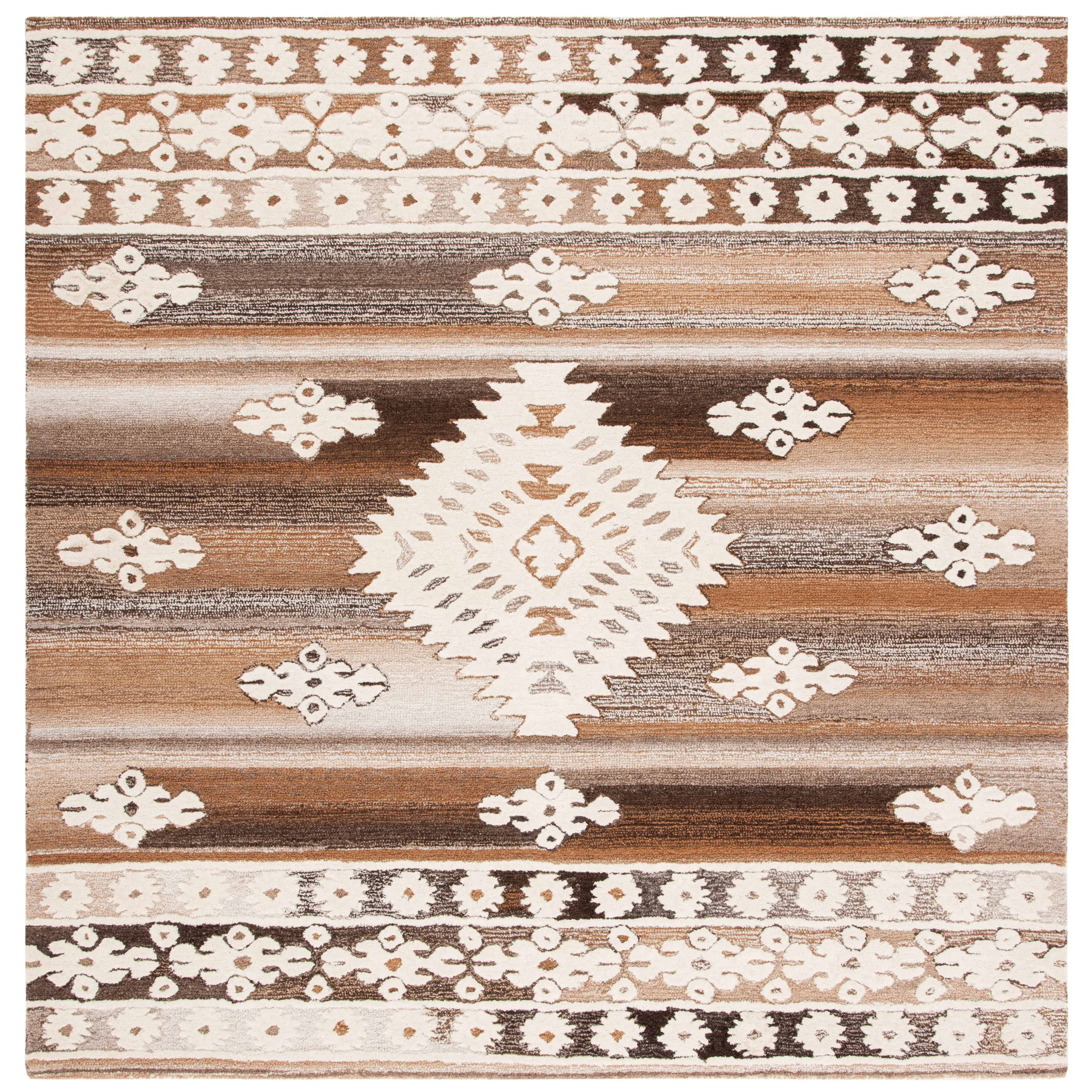 SAFAVIEH Handmade Aspen Nusreta Rustic Boho Wool Rug