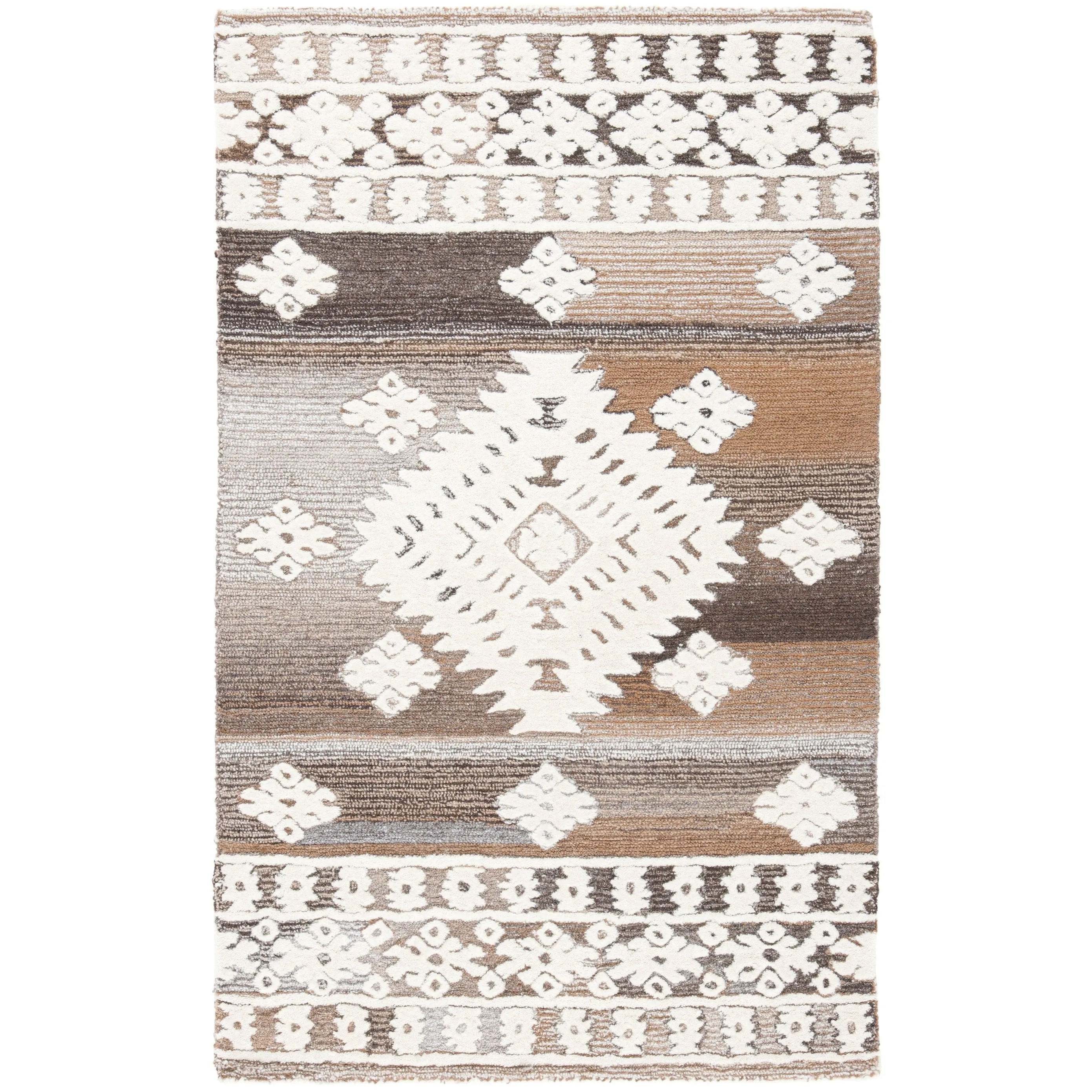 SAFAVIEH Handmade Aspen Nusreta Rustic Boho Wool Rug