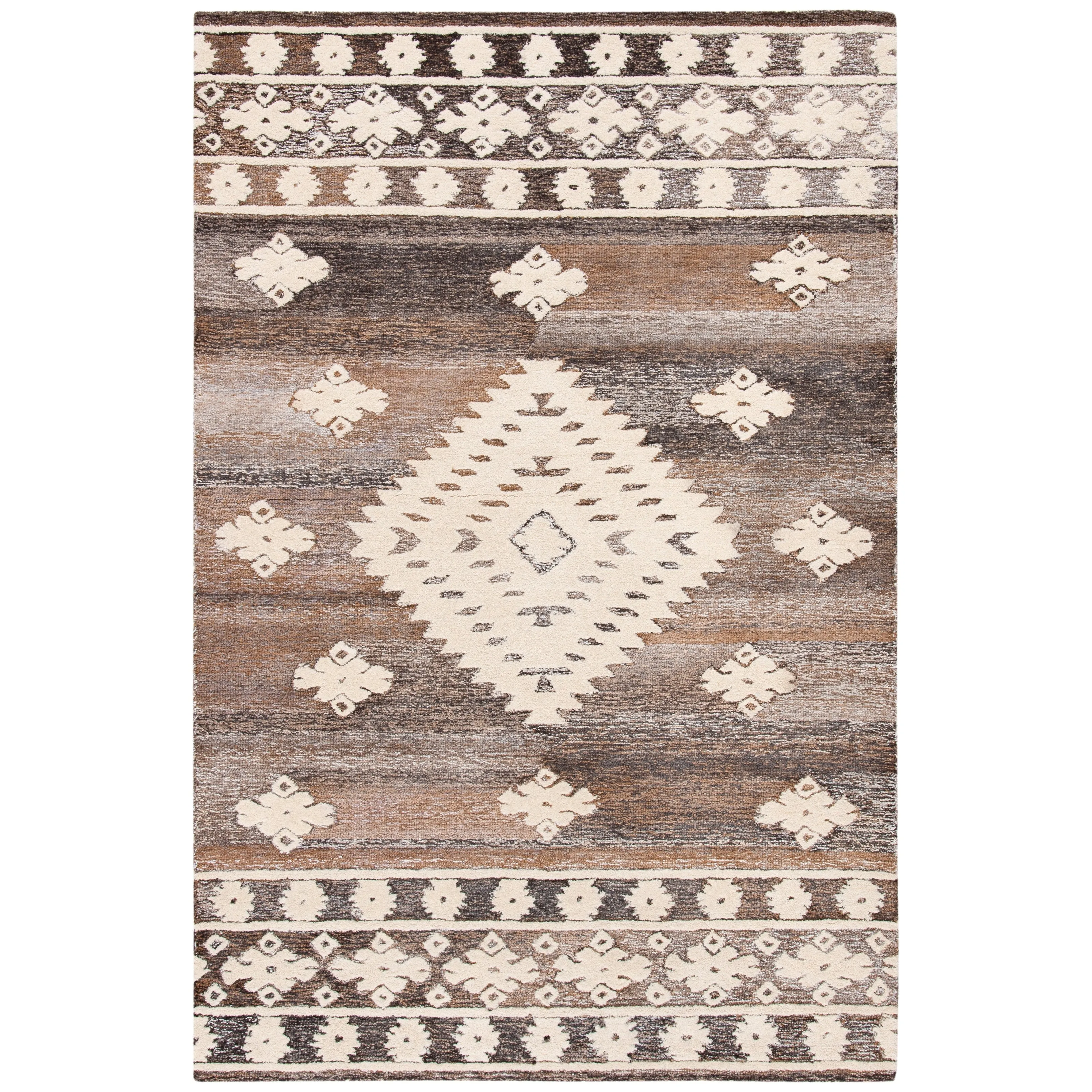 SAFAVIEH Handmade Aspen Nusreta Rustic Boho Wool Rug