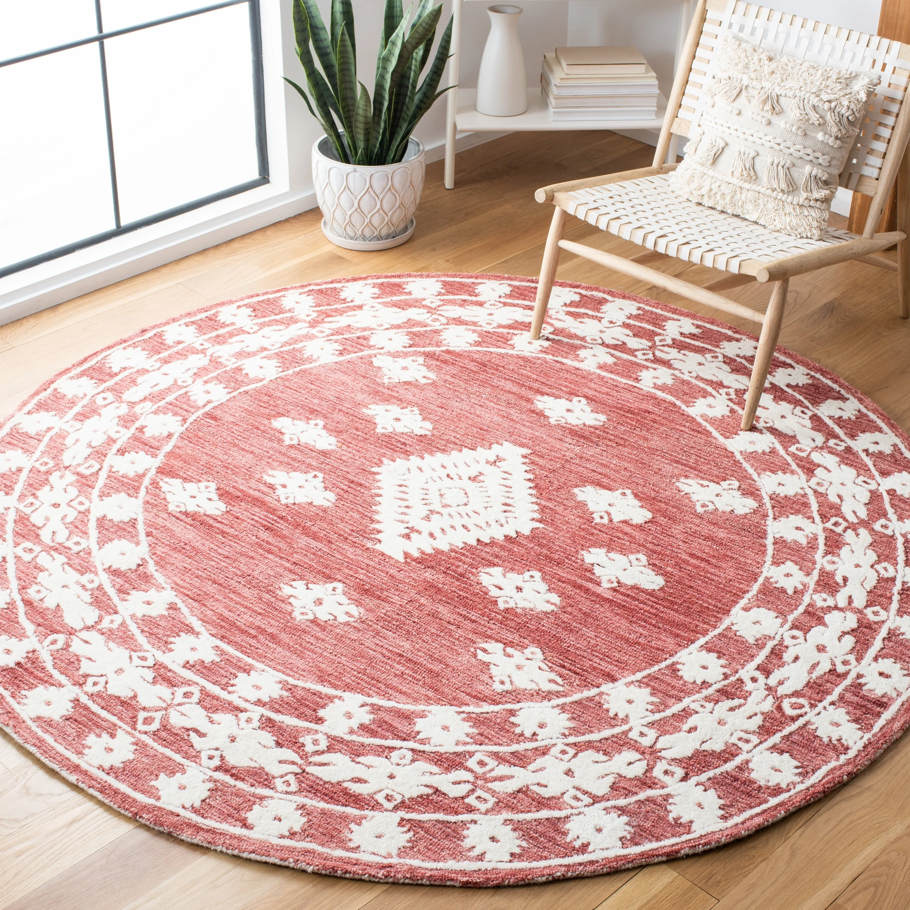 SAFAVIEH Handmade Aspen Nusreta Rustic Boho Wool Rug