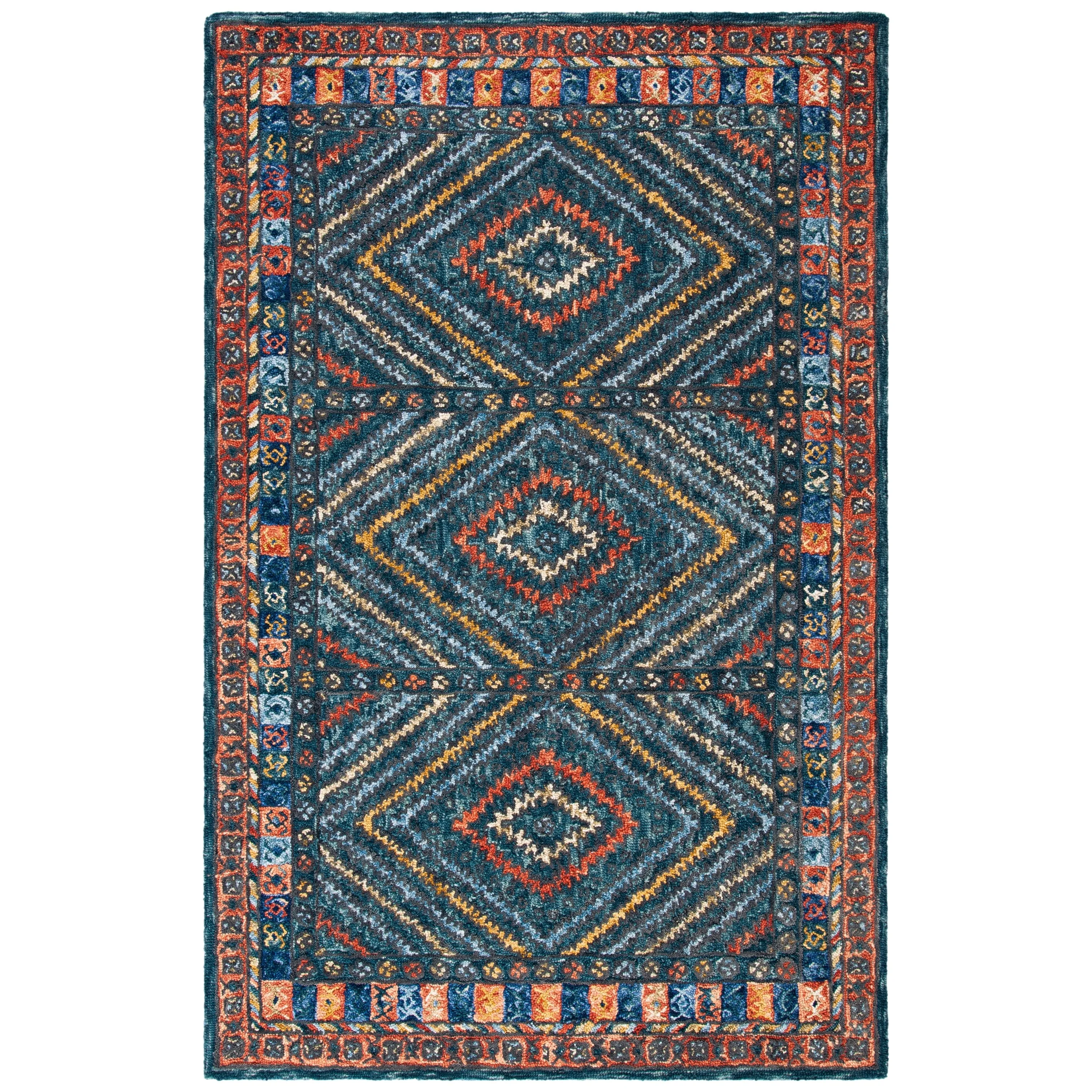SAFAVIEH Handmade Aspen Wubbine Moroccan Boho Wool Rug
