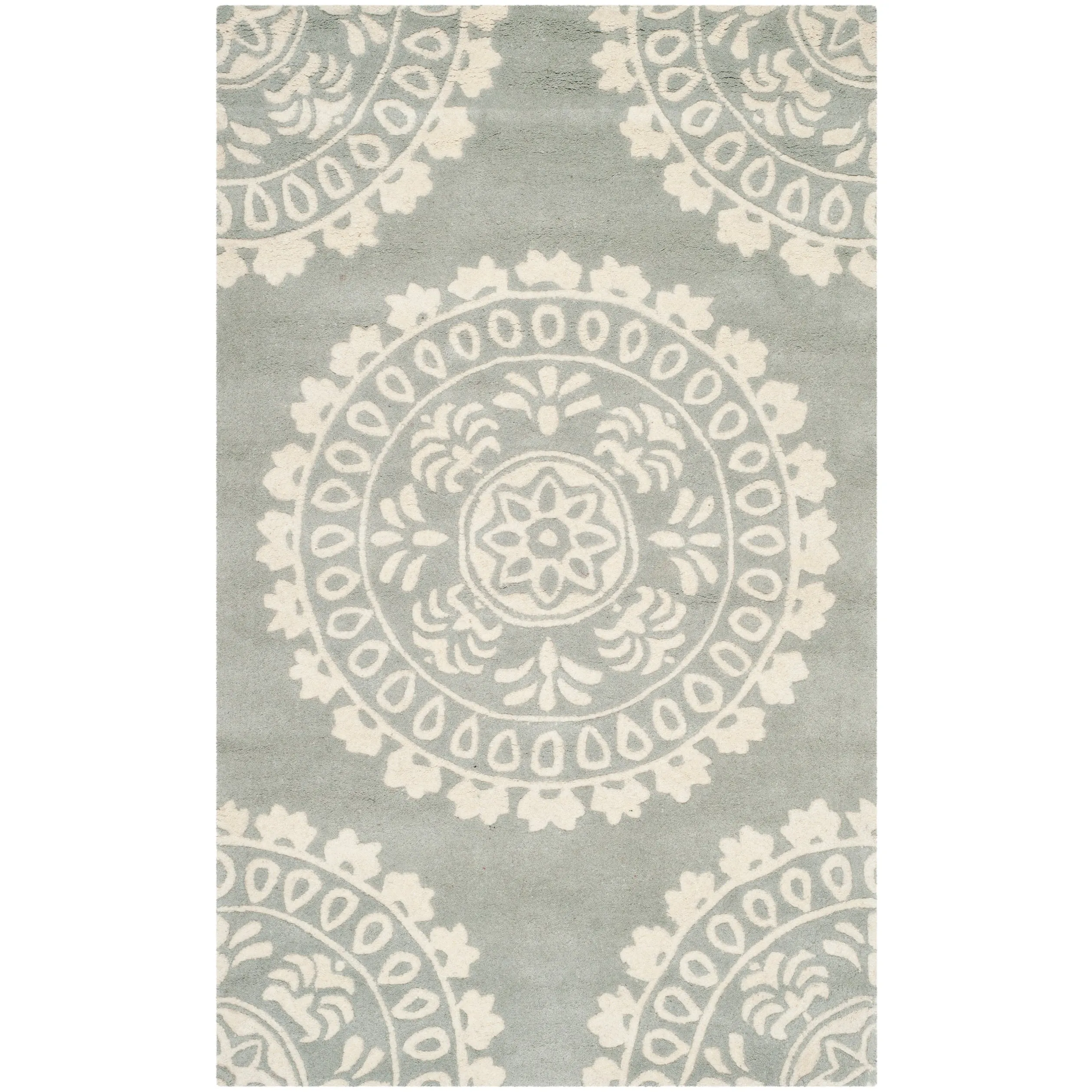 SAFAVIEH Handmade Bella Heerine Modern Floral Wool Rug