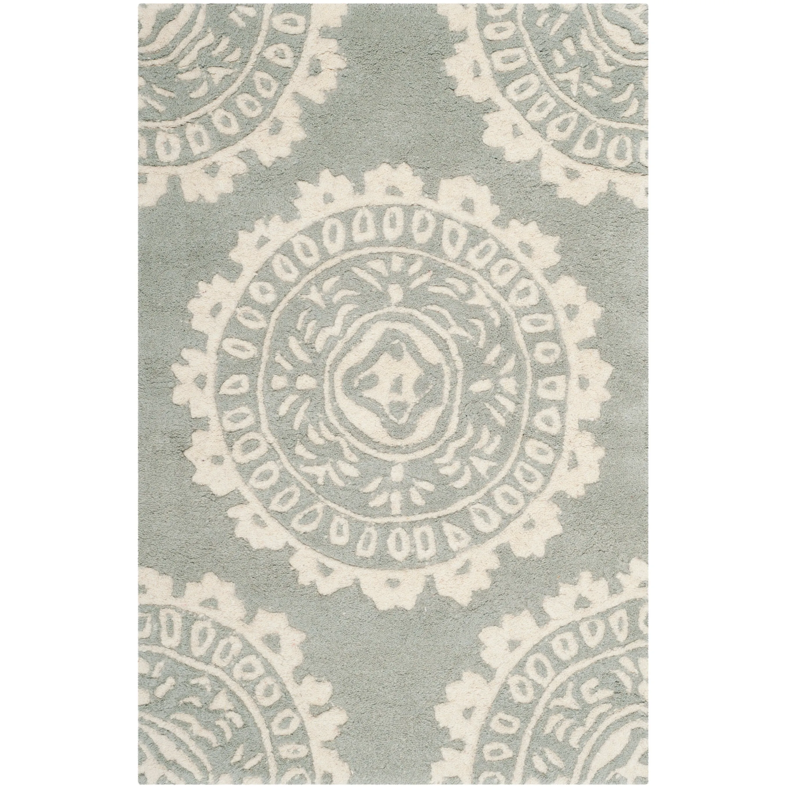 SAFAVIEH Handmade Bella Heerine Modern Floral Wool Rug
