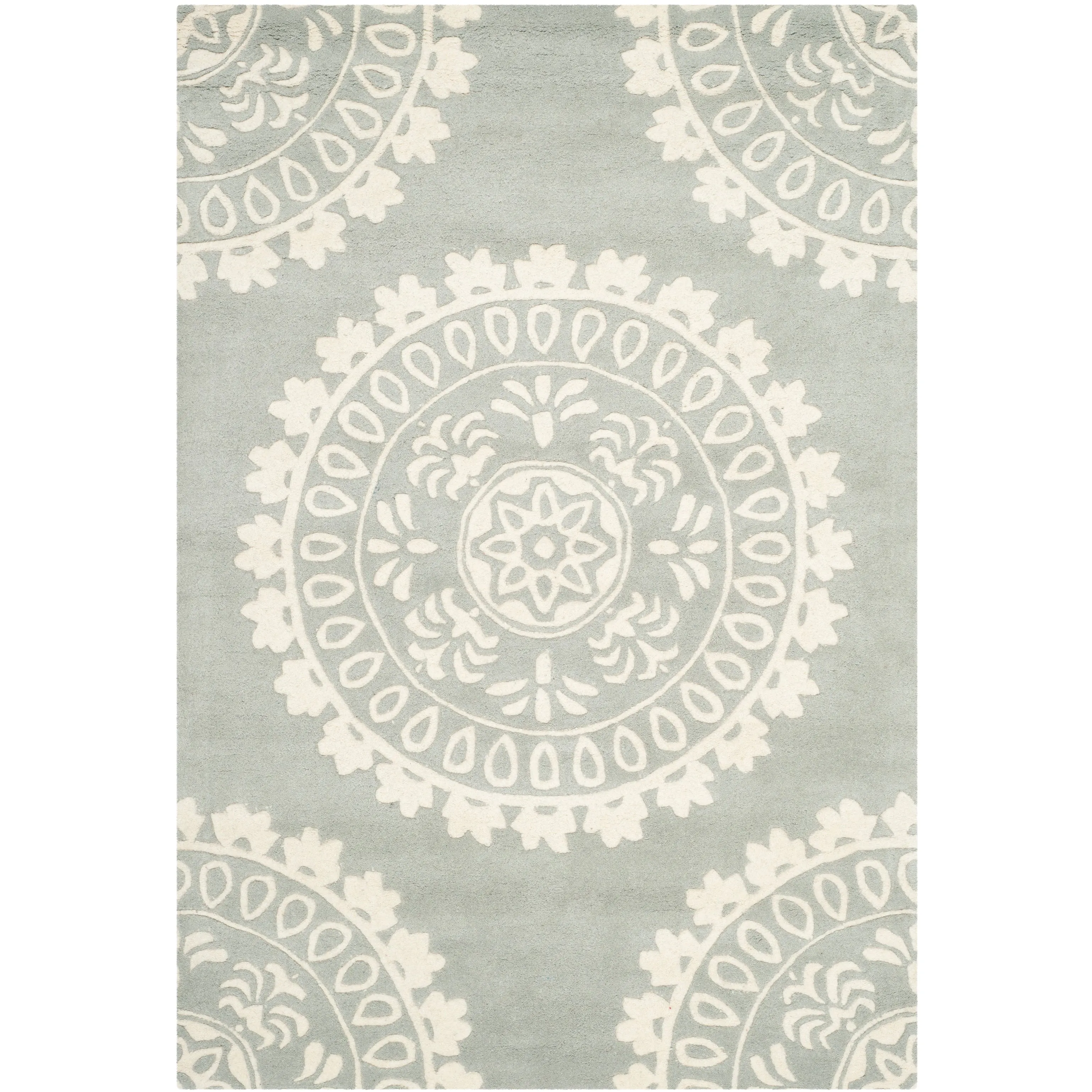 SAFAVIEH Handmade Bella Heerine Modern Floral Wool Rug