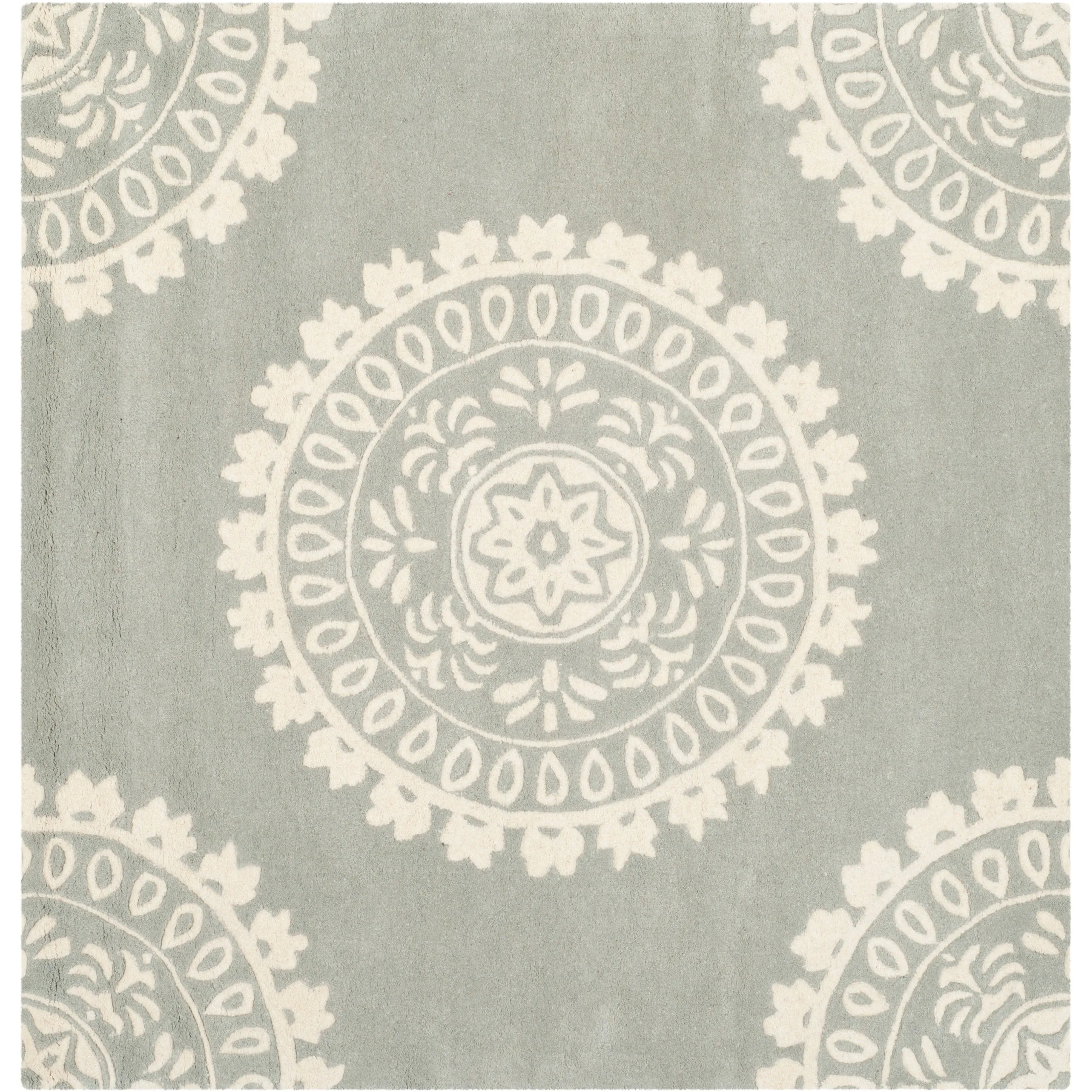 SAFAVIEH Handmade Bella Heerine Modern Floral Wool Rug