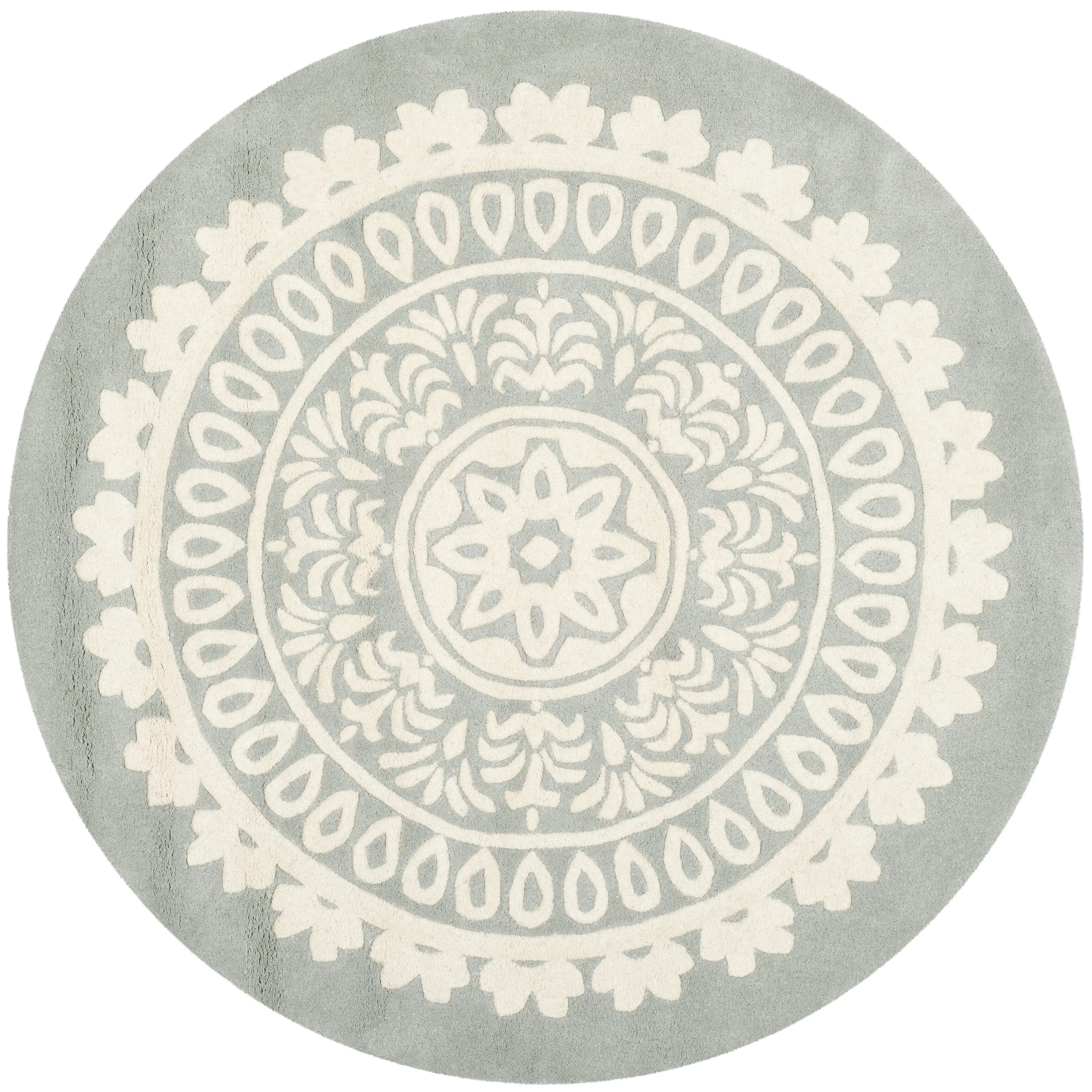 SAFAVIEH Handmade Bella Heerine Modern Floral Wool Rug