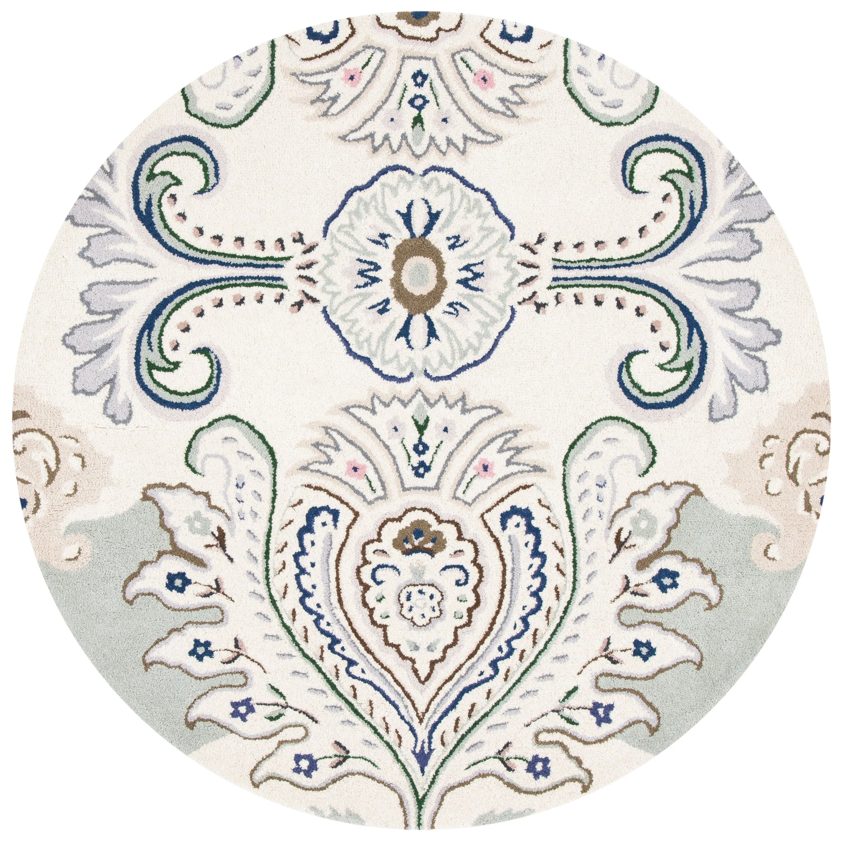 SAFAVIEH Handmade Bella Manjulata Floral Wool Rug