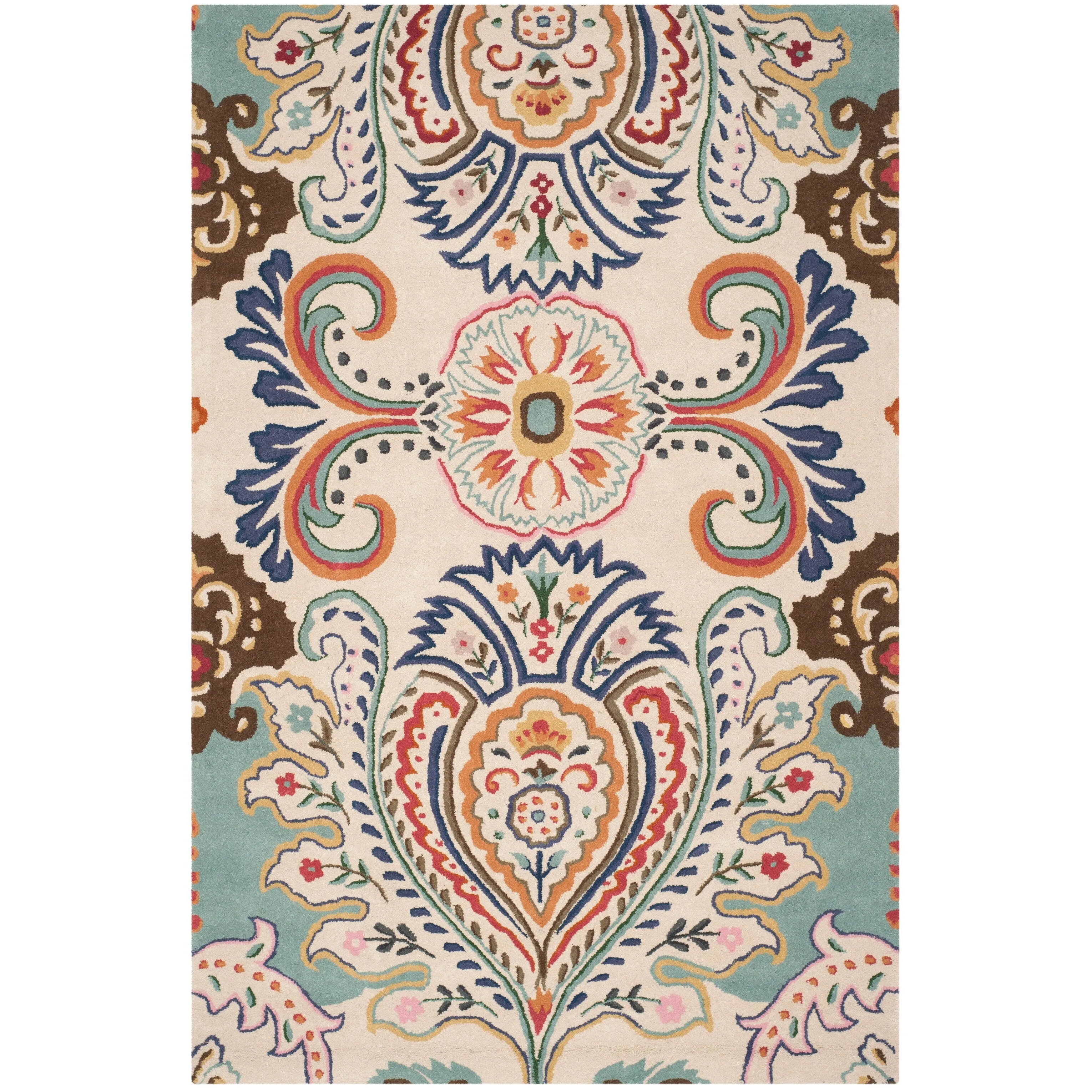 SAFAVIEH Handmade Bella Manjulata Floral Wool Rug