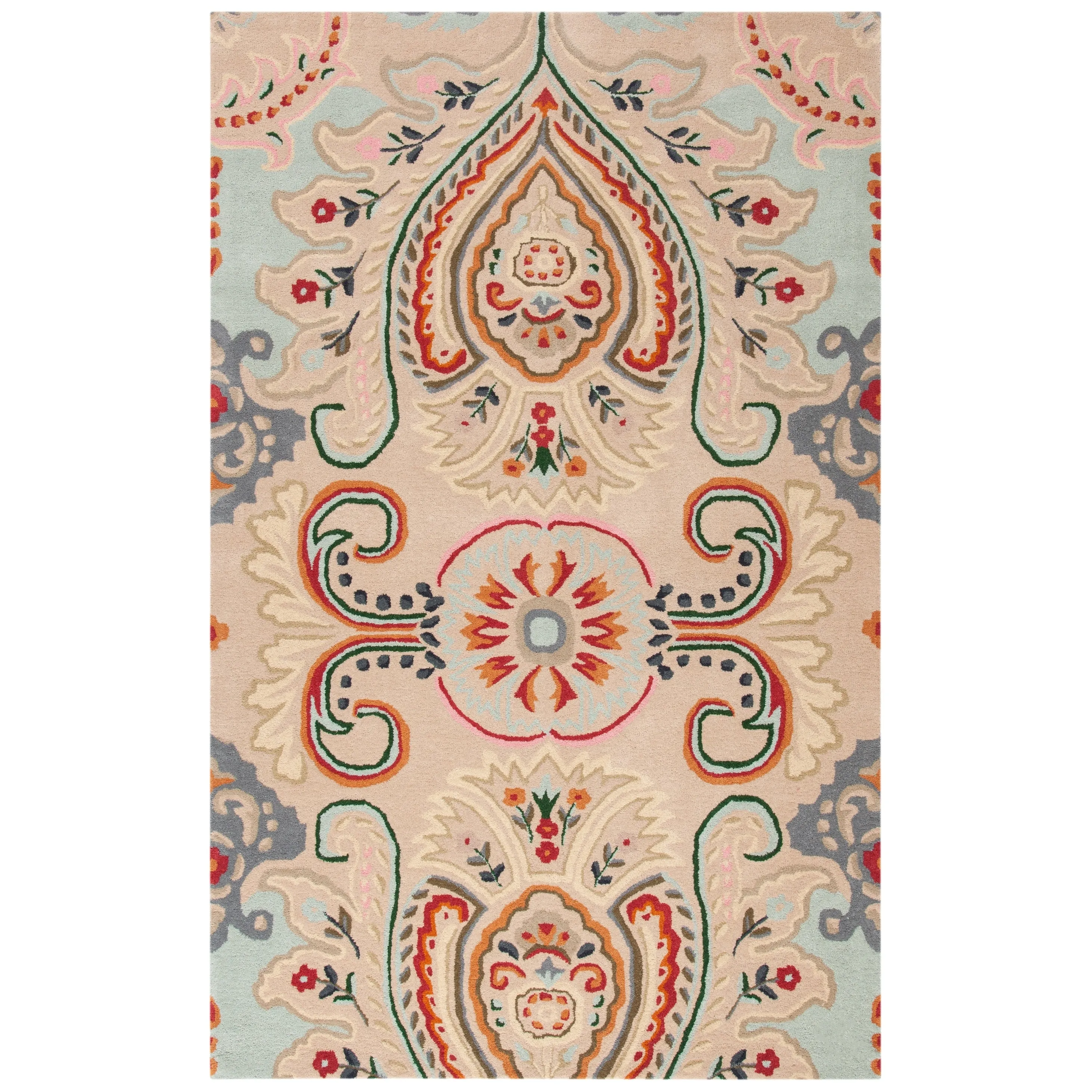 SAFAVIEH Handmade Bella Manjulata Floral Wool Rug