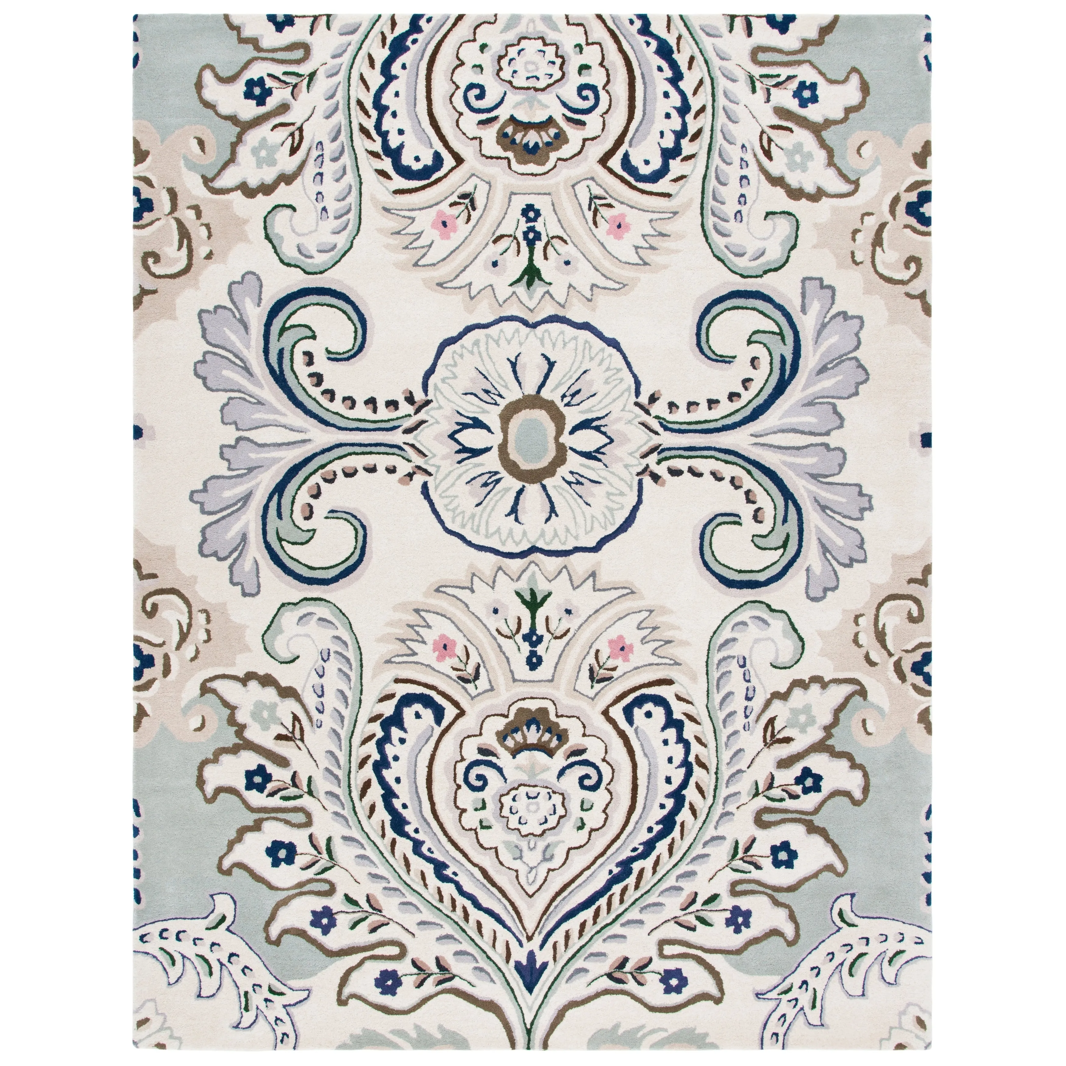 SAFAVIEH Handmade Bella Manjulata Floral Wool Rug