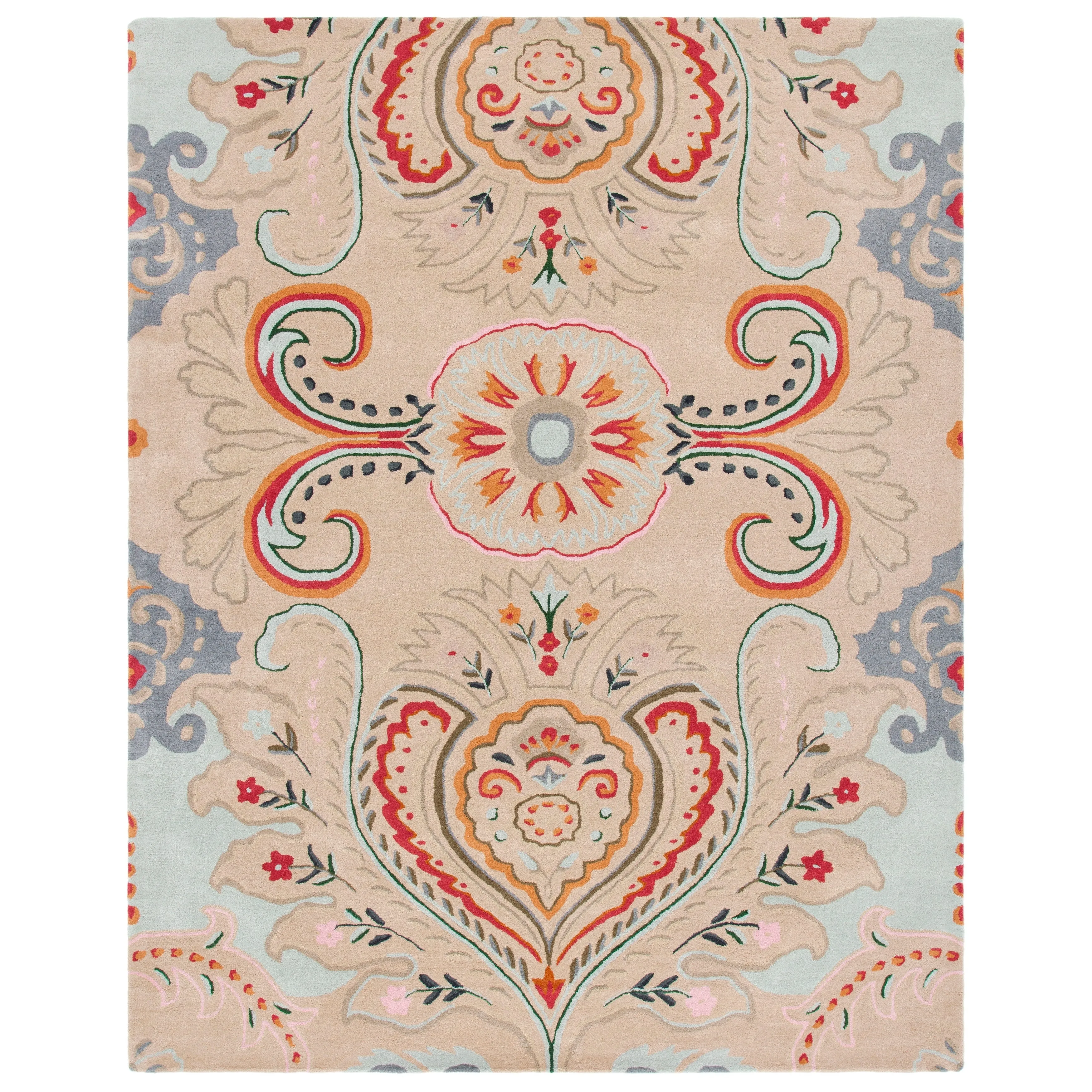SAFAVIEH Handmade Bella Manjulata Floral Wool Rug