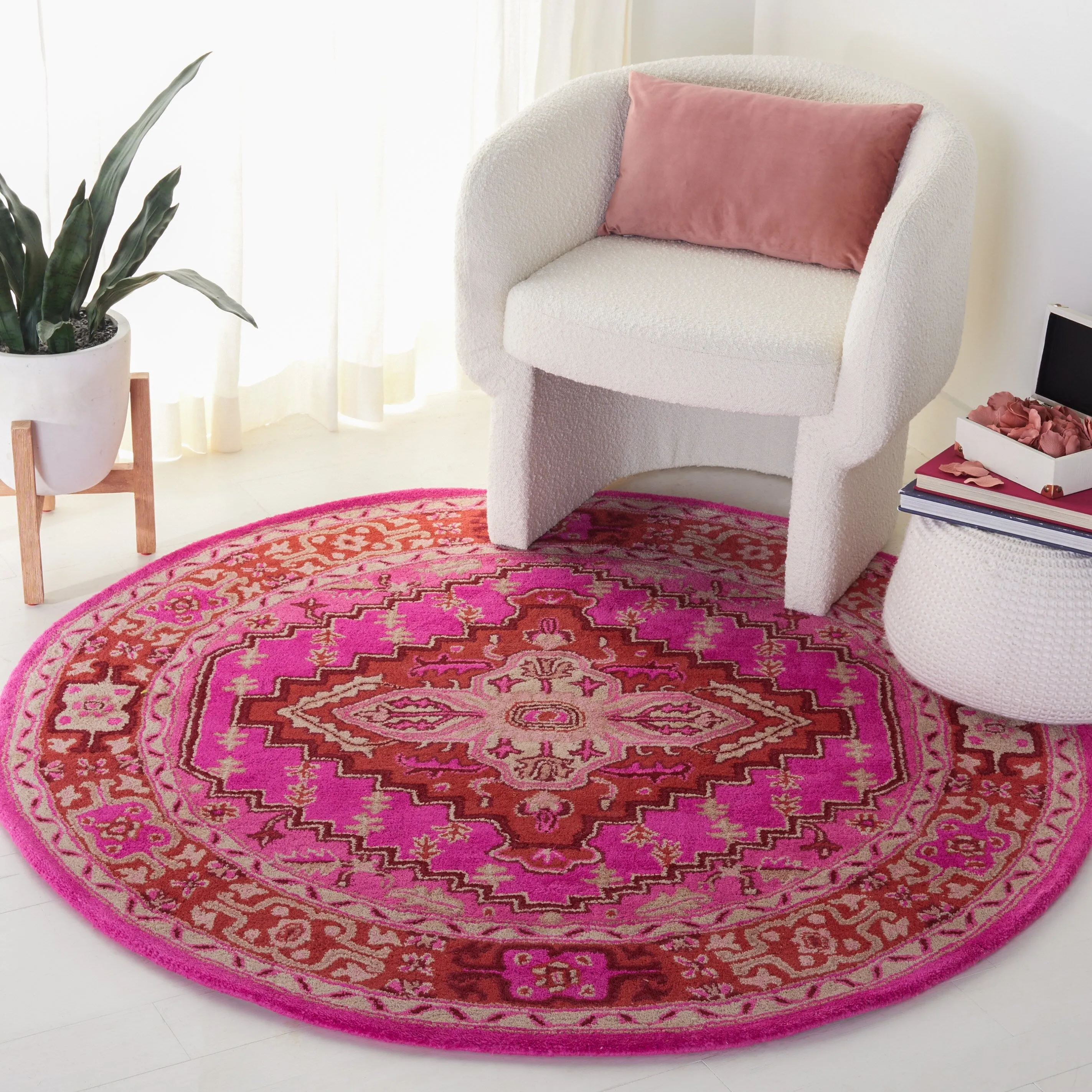 SAFAVIEH Handmade Bellagio Zyrafete Modern Oriental Wool Rug