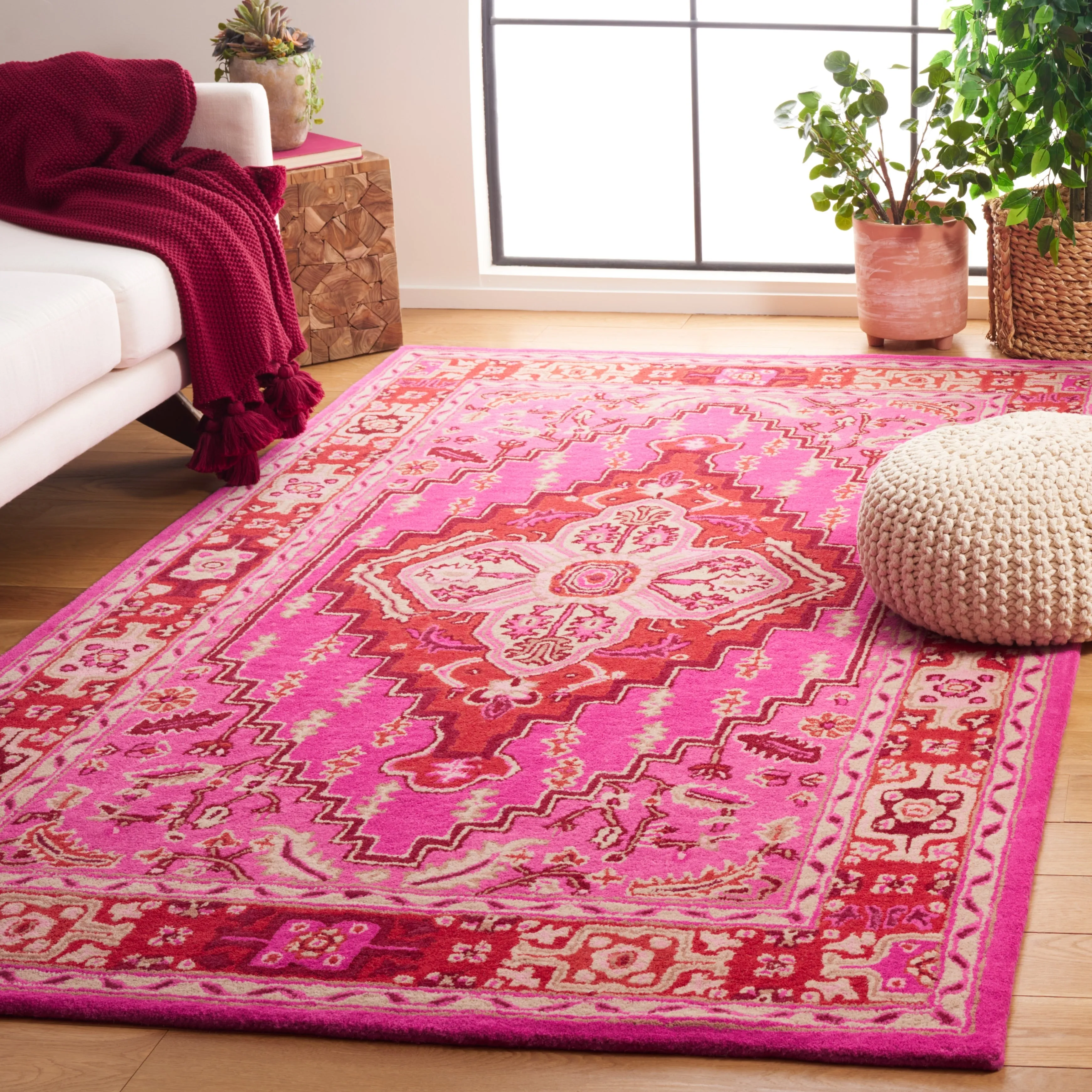 SAFAVIEH Handmade Bellagio Zyrafete Modern Oriental Wool Rug