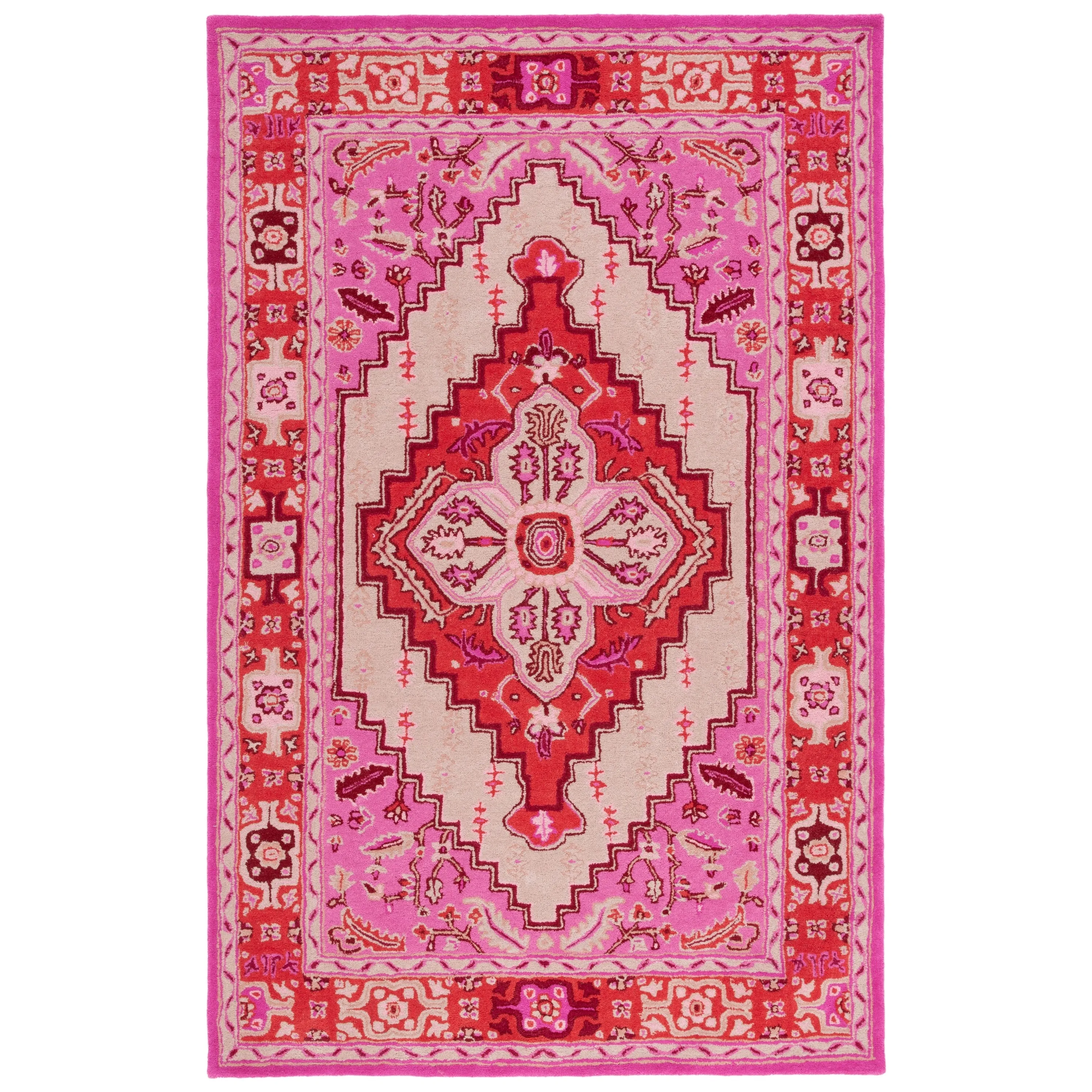 SAFAVIEH Handmade Bellagio Zyrafete Modern Oriental Wool Rug