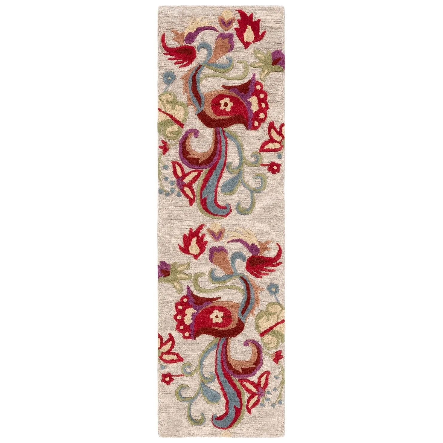 SAFAVIEH Handmade Blossom Frouwktje Modern Floral Wool Rug