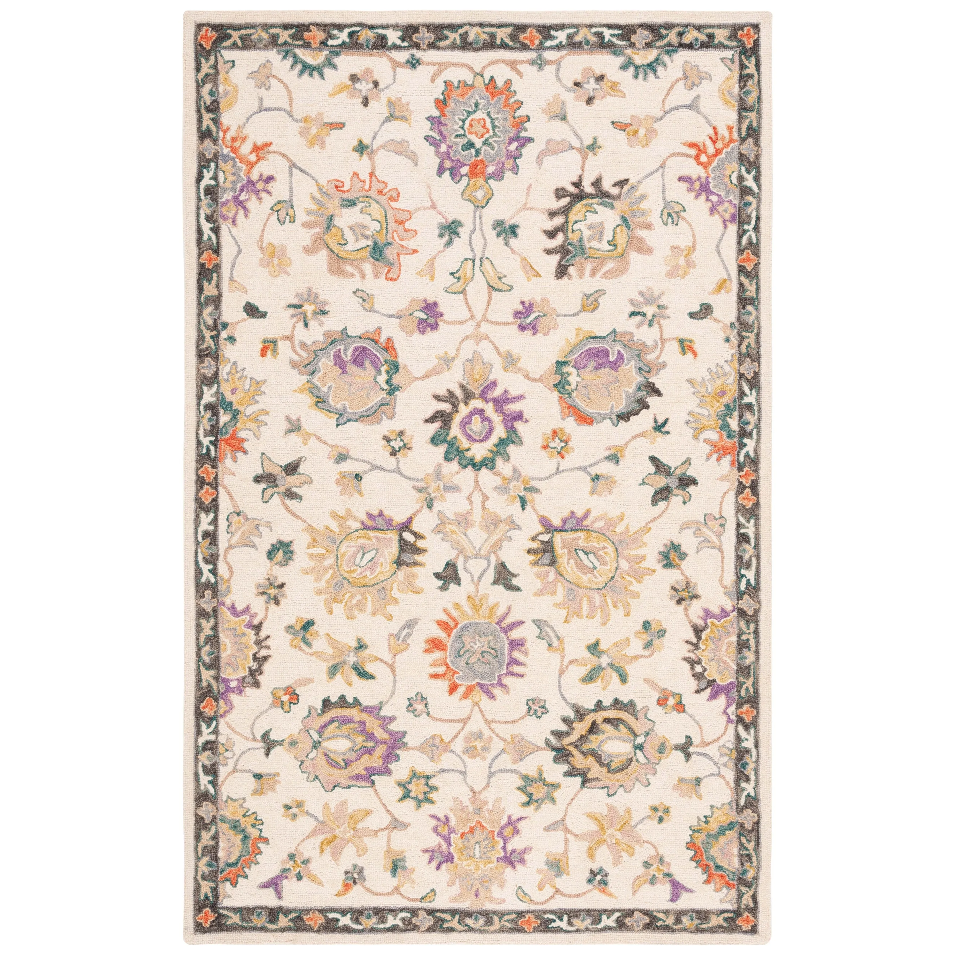 SAFAVIEH Handmade Blossom Jacoba Floral Wool Rug