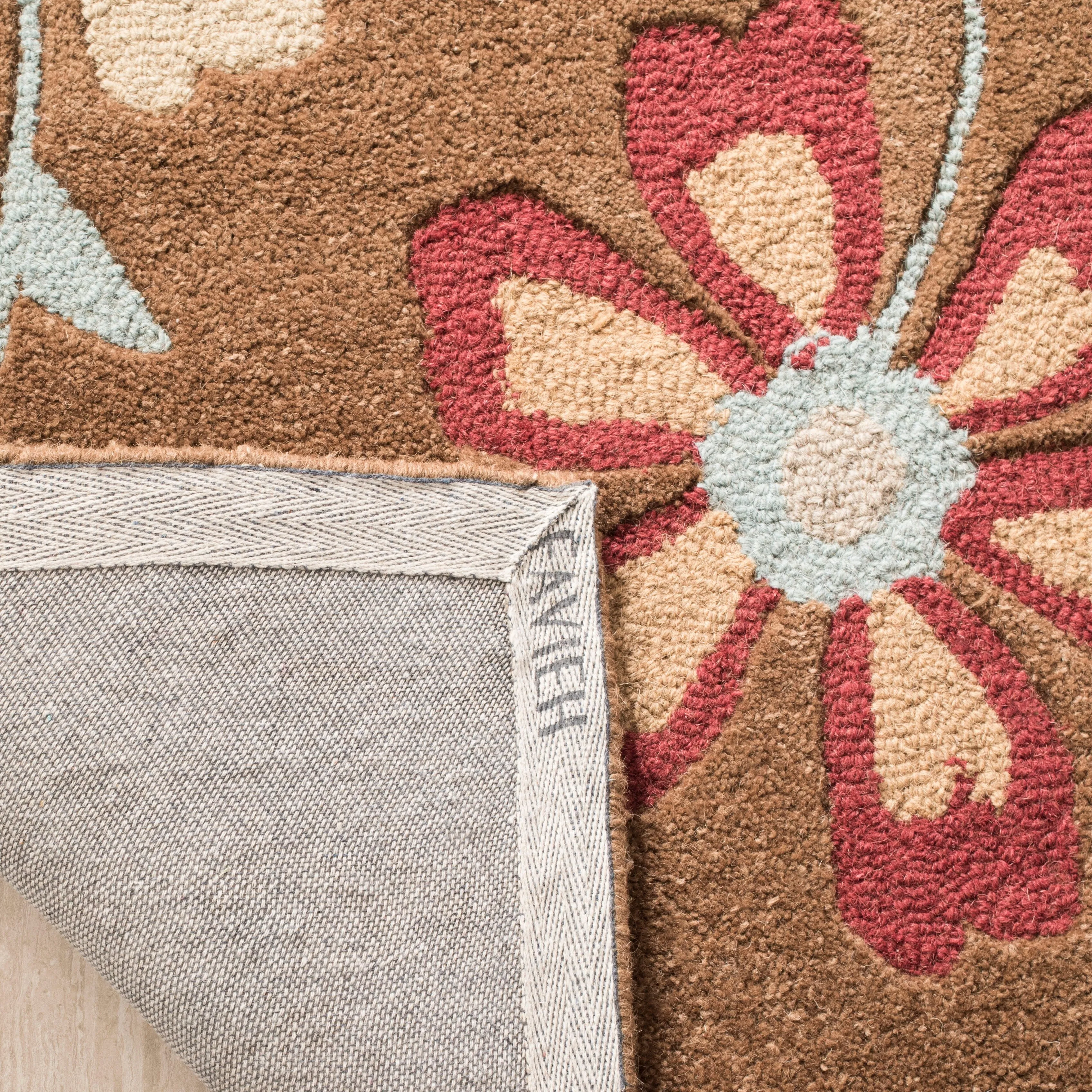 SAFAVIEH Handmade Blossom Jayasri Modern Floral Wool Rug