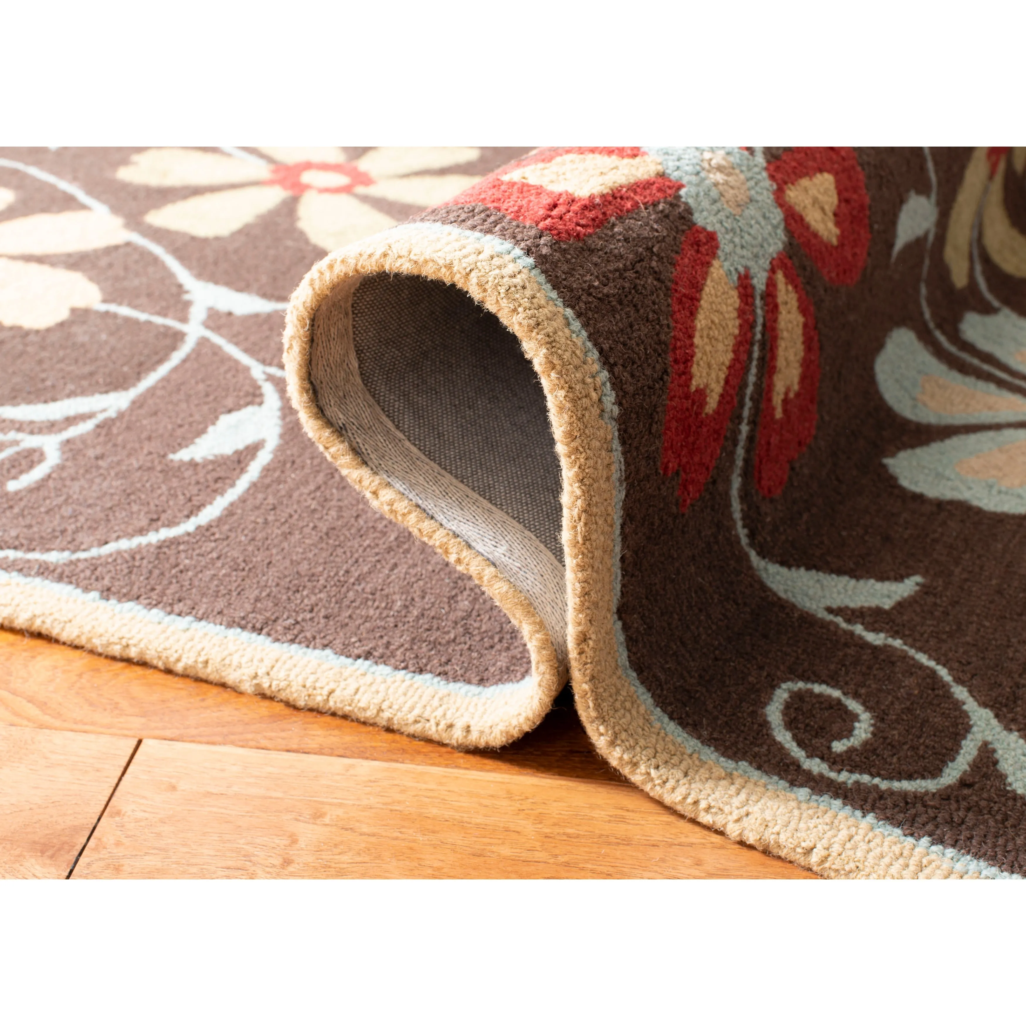SAFAVIEH Handmade Blossom Jayasri Modern Floral Wool Rug