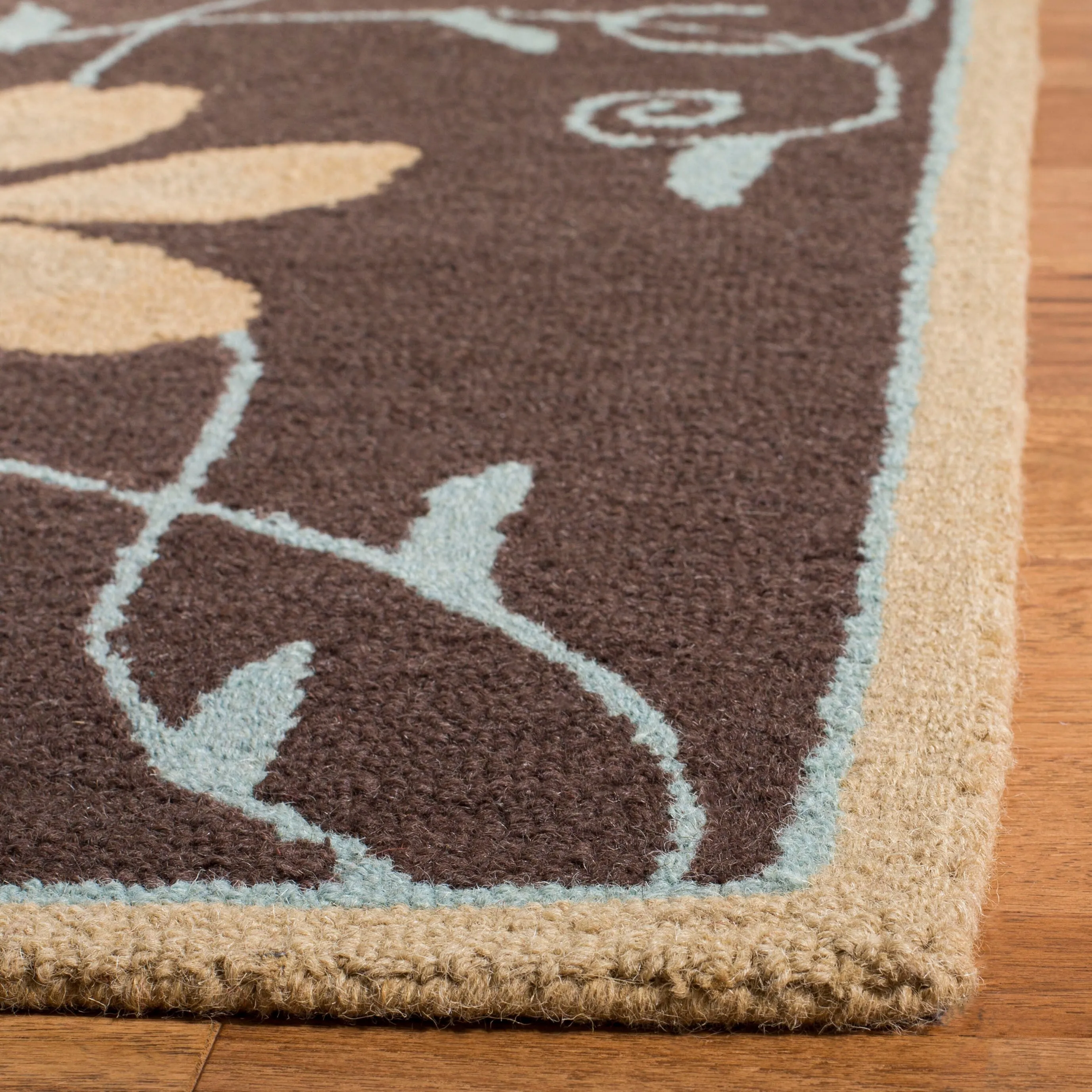 SAFAVIEH Handmade Blossom Jayasri Modern Floral Wool Rug