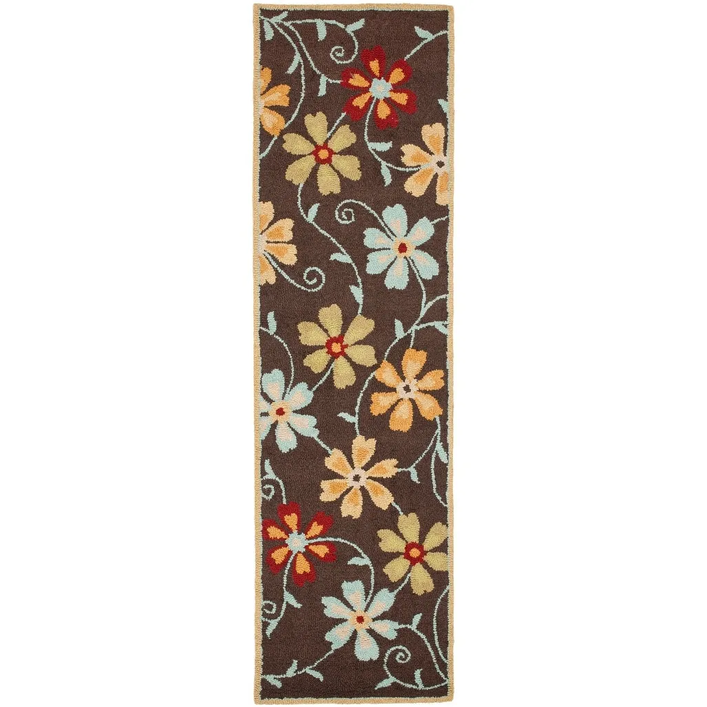 SAFAVIEH Handmade Blossom Jayasri Modern Floral Wool Rug