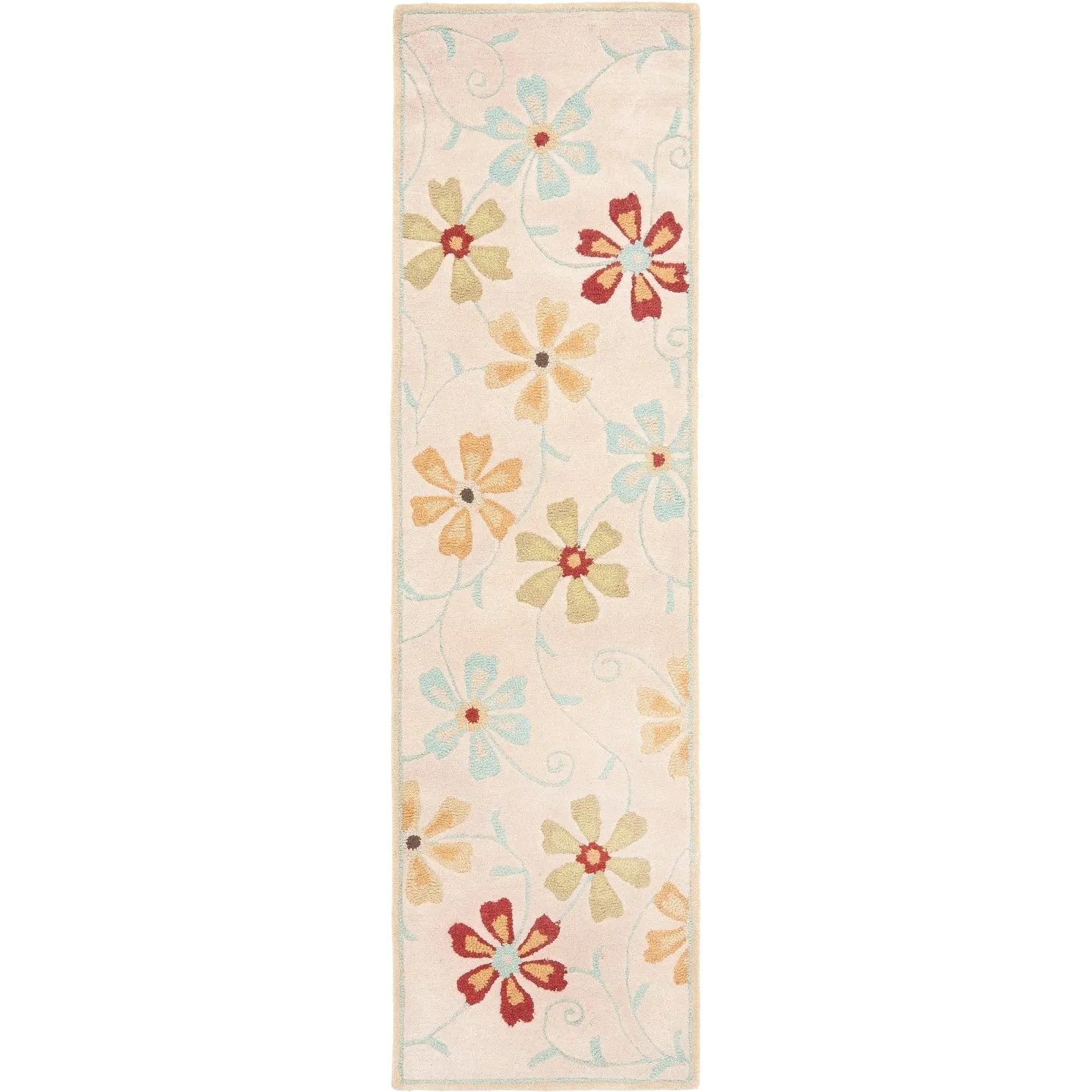SAFAVIEH Handmade Blossom Jayasri Modern Floral Wool Rug
