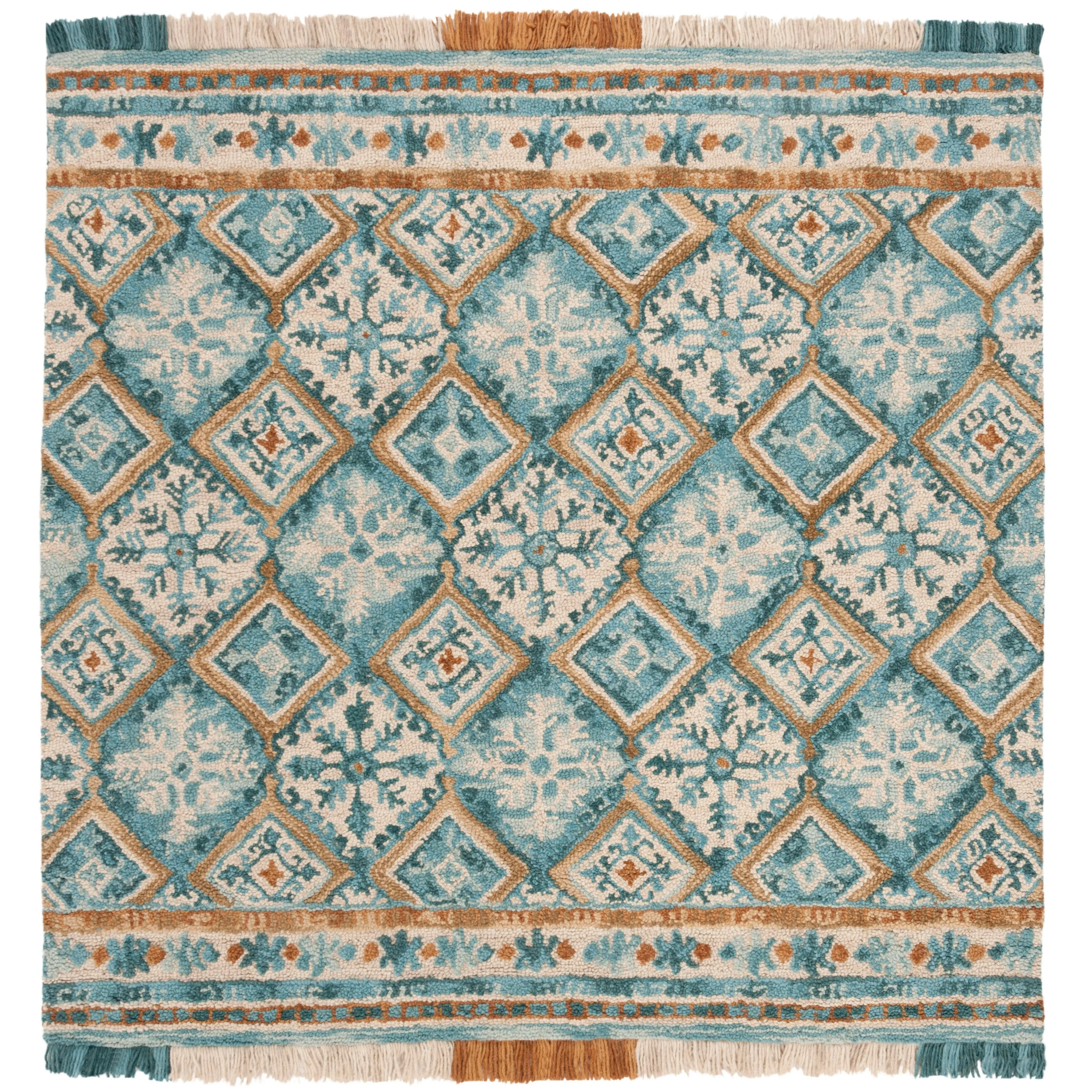 SAFAVIEH Handmade Blossom Kokoro Modern Floral Wool Rug