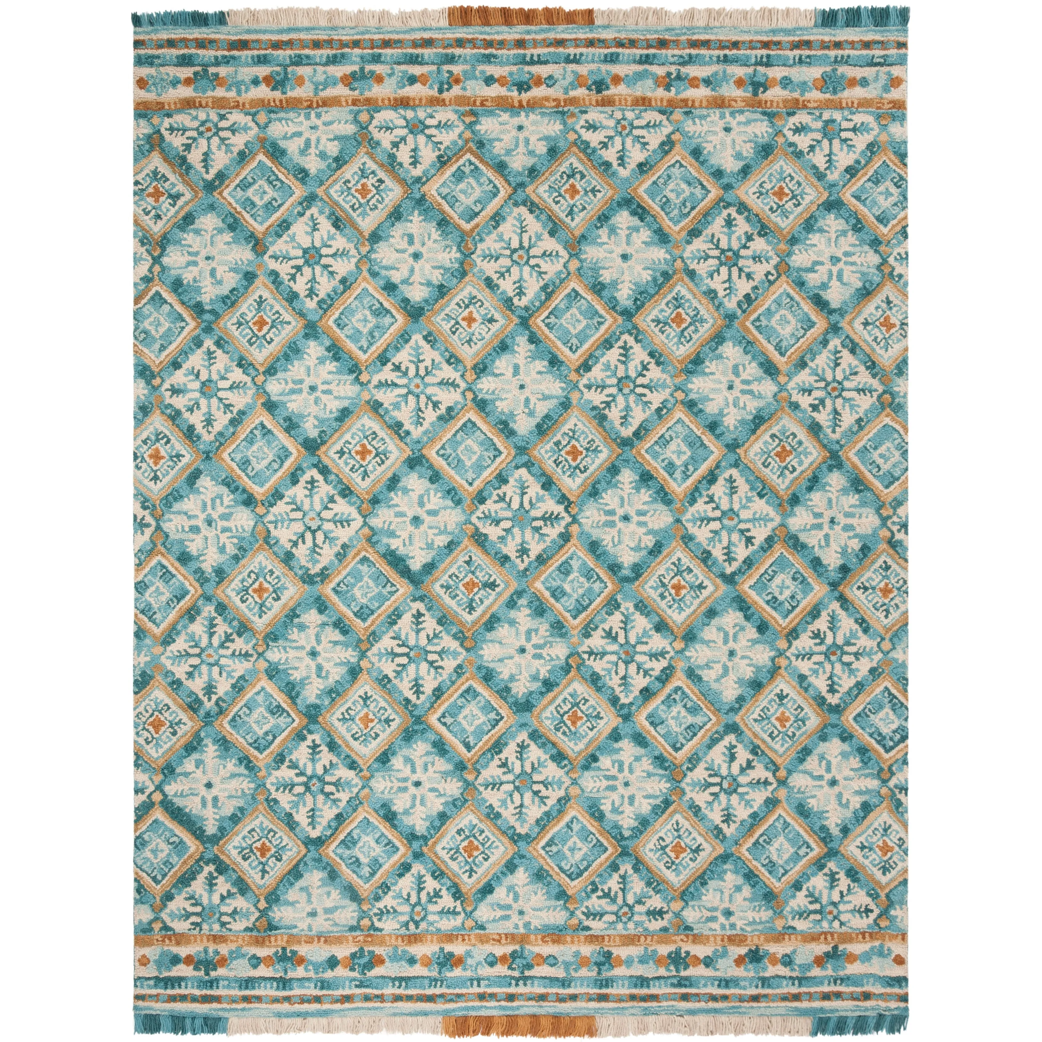SAFAVIEH Handmade Blossom Kokoro Modern Floral Wool Rug