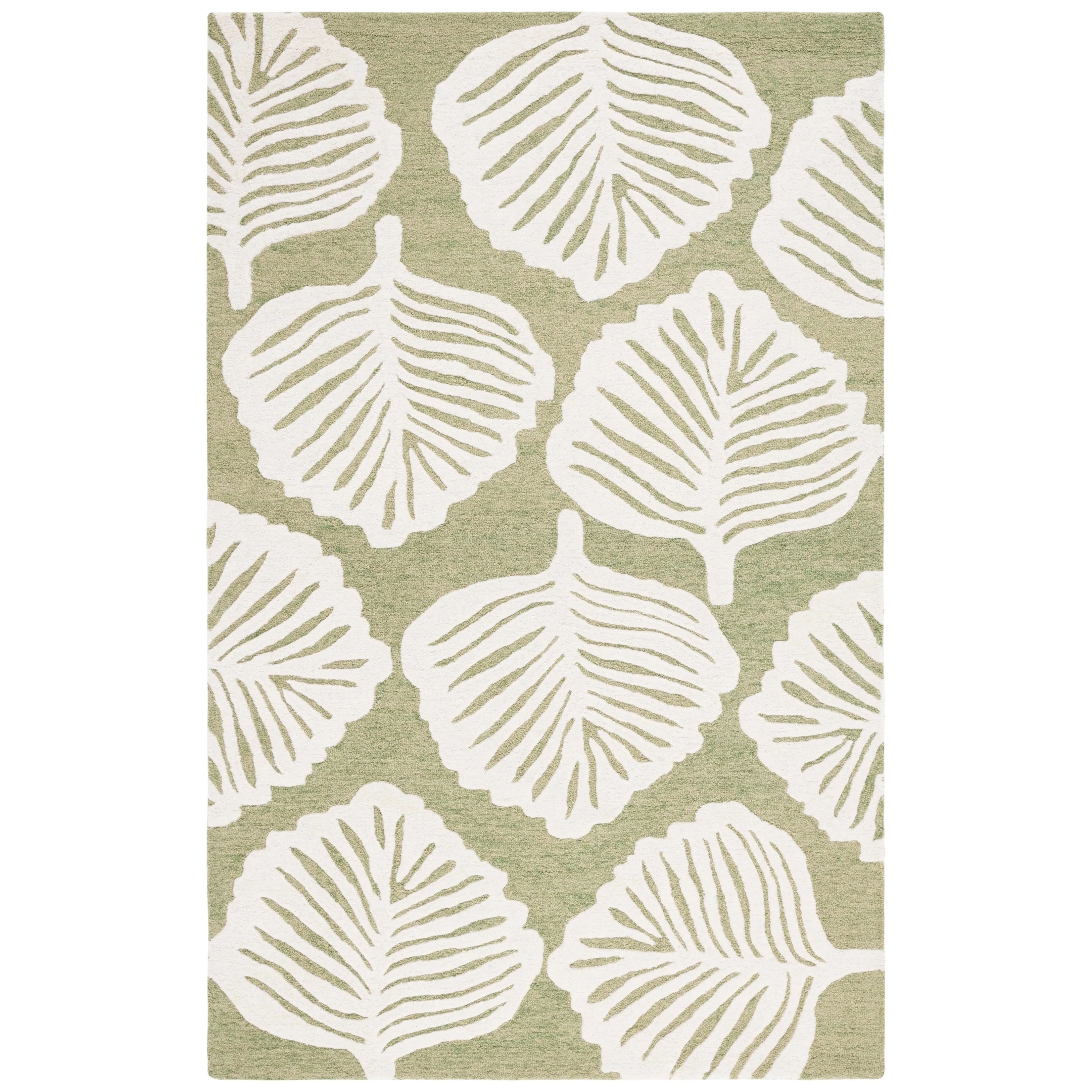SAFAVIEH Handmade Blossom Neelam Contemporary Wool Rug