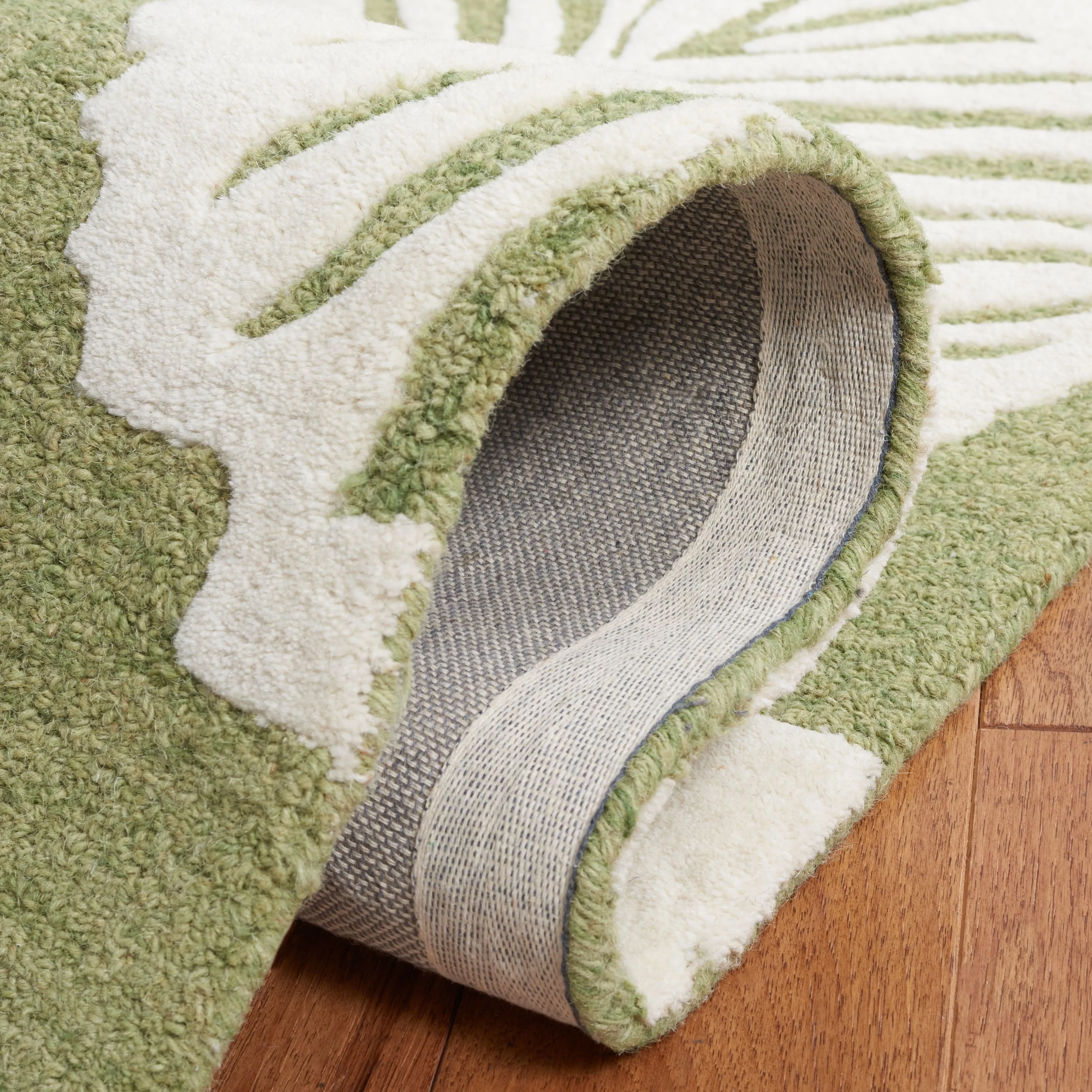 SAFAVIEH Handmade Blossom Neelam Contemporary Wool Rug