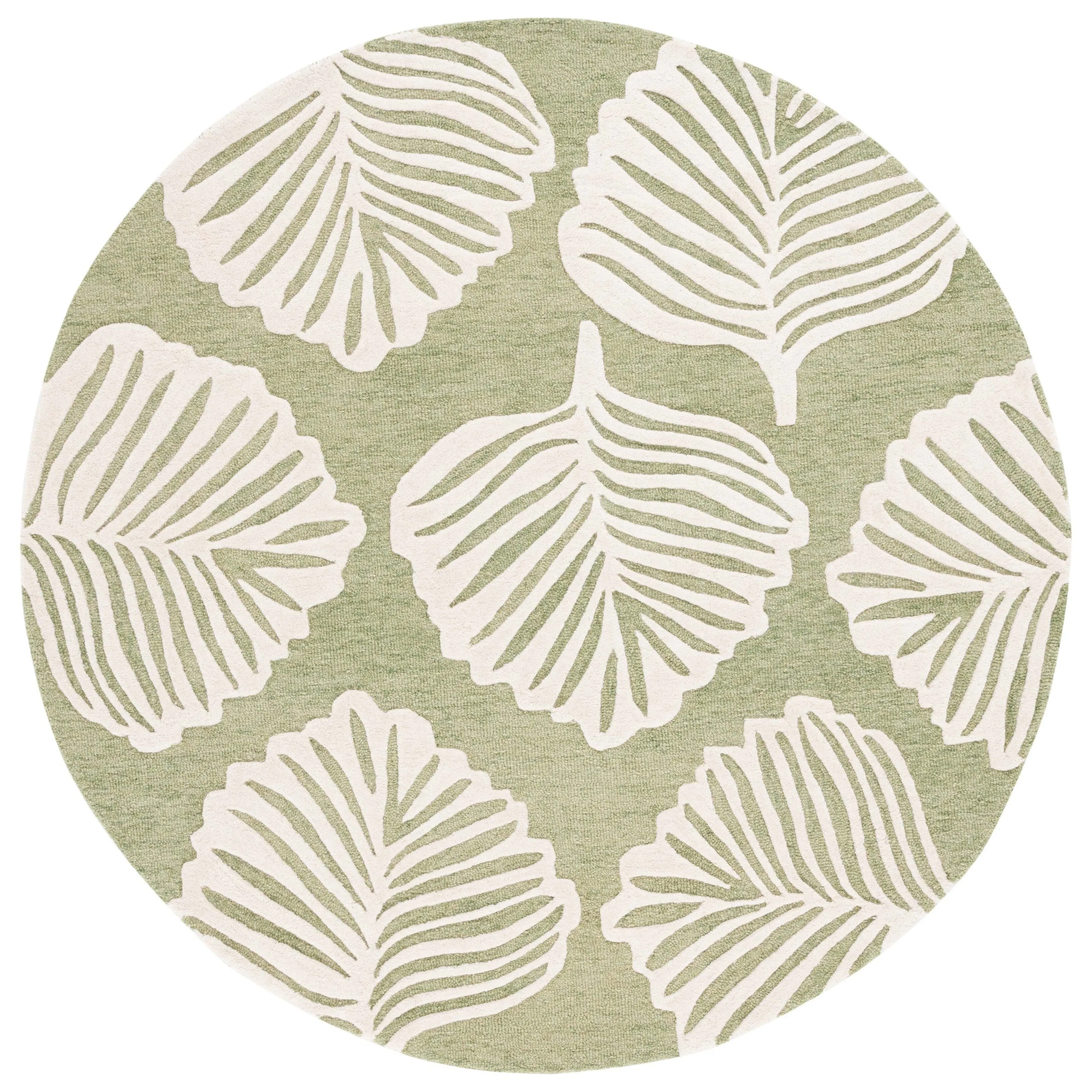 SAFAVIEH Handmade Blossom Neelam Contemporary Wool Rug