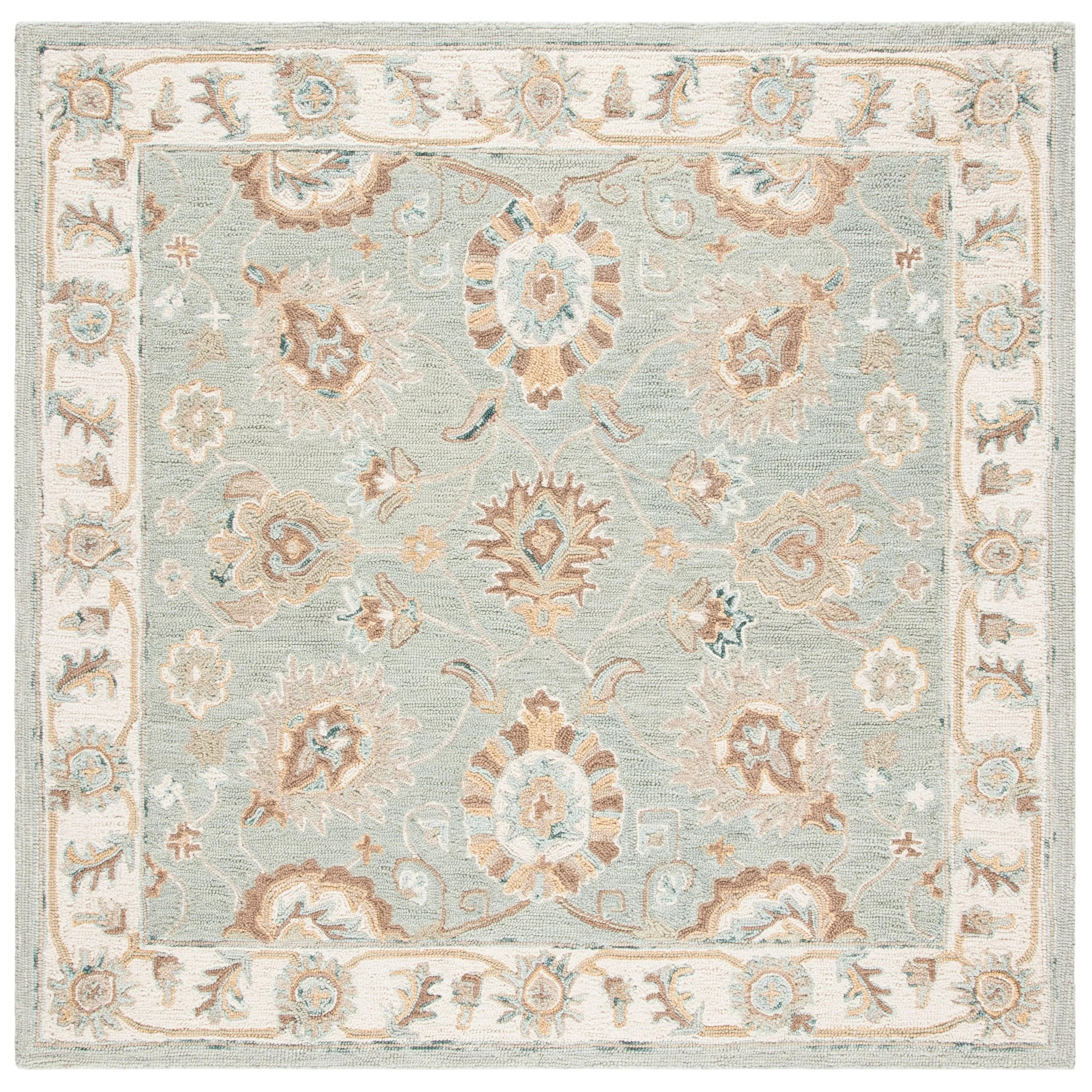 SAFAVIEH Handmade Blossom Riki Modern Floral Wool Rug
