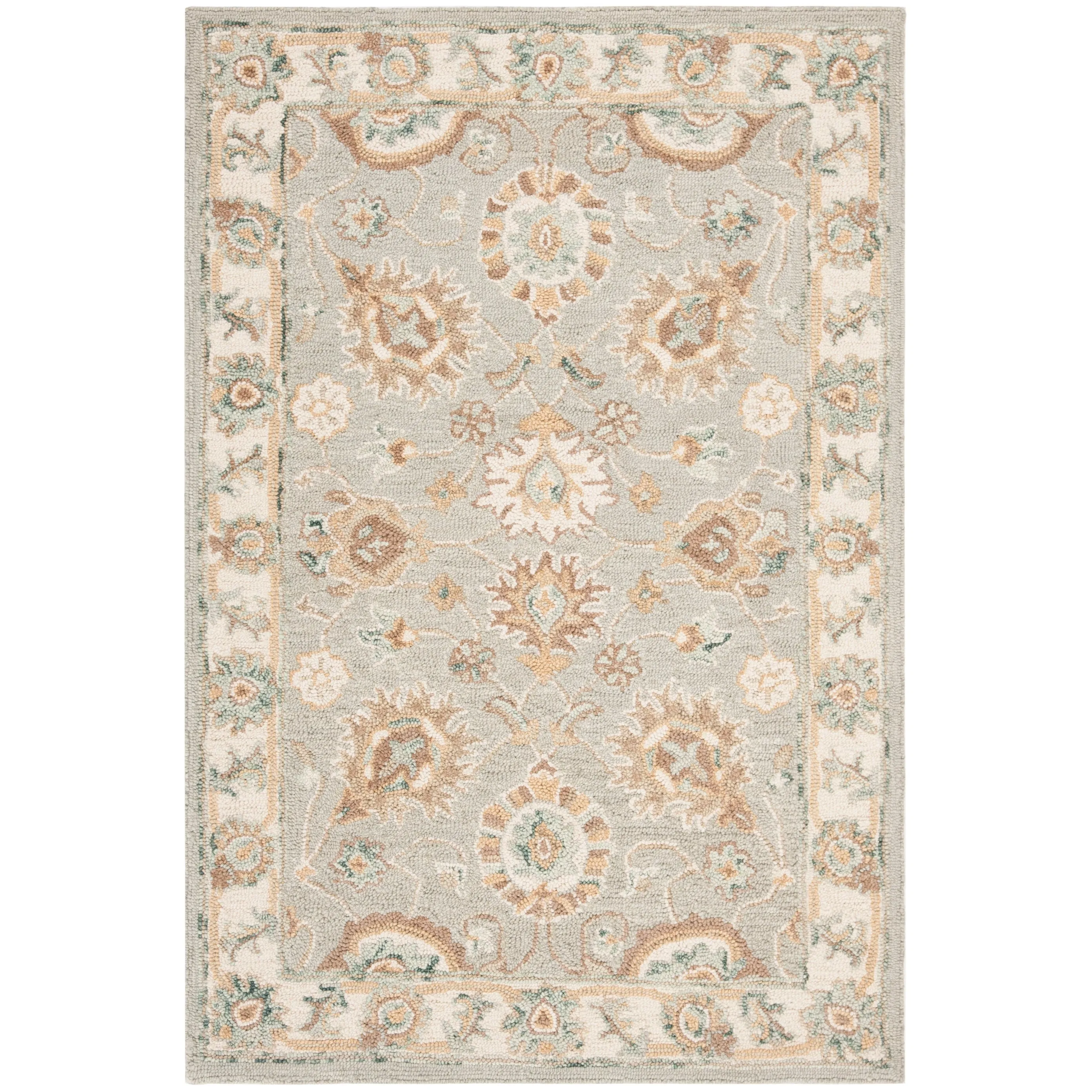 SAFAVIEH Handmade Blossom Riki Modern Floral Wool Rug