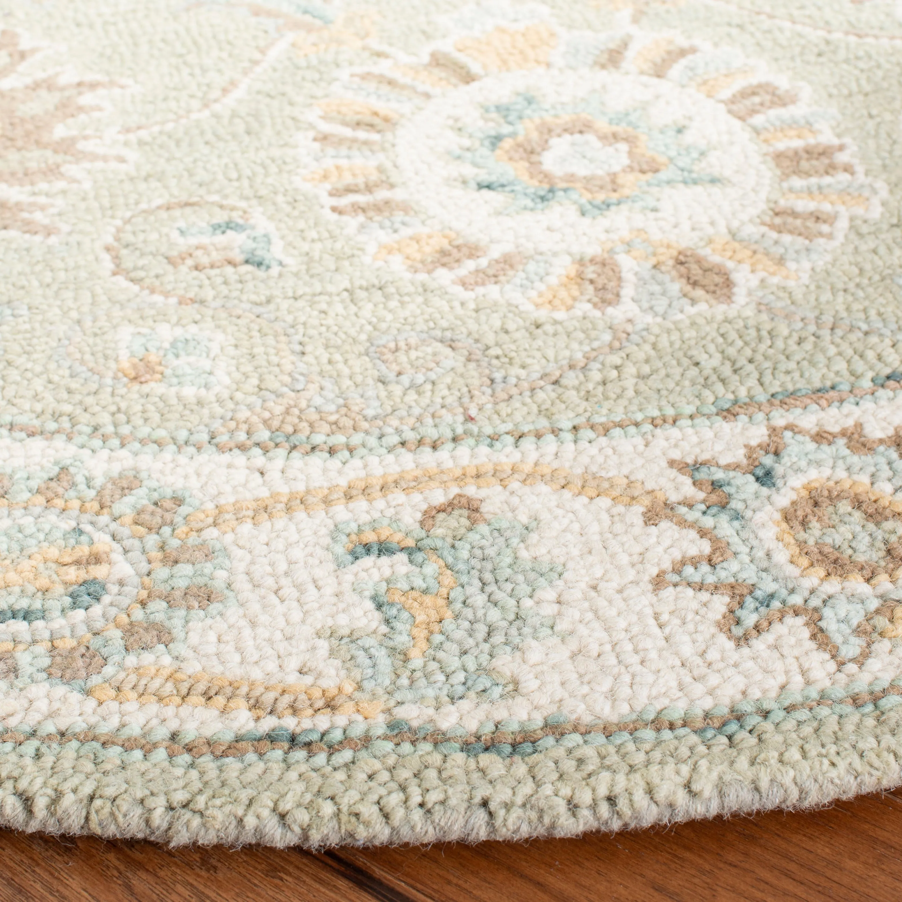 SAFAVIEH Handmade Blossom Riki Modern Floral Wool Rug