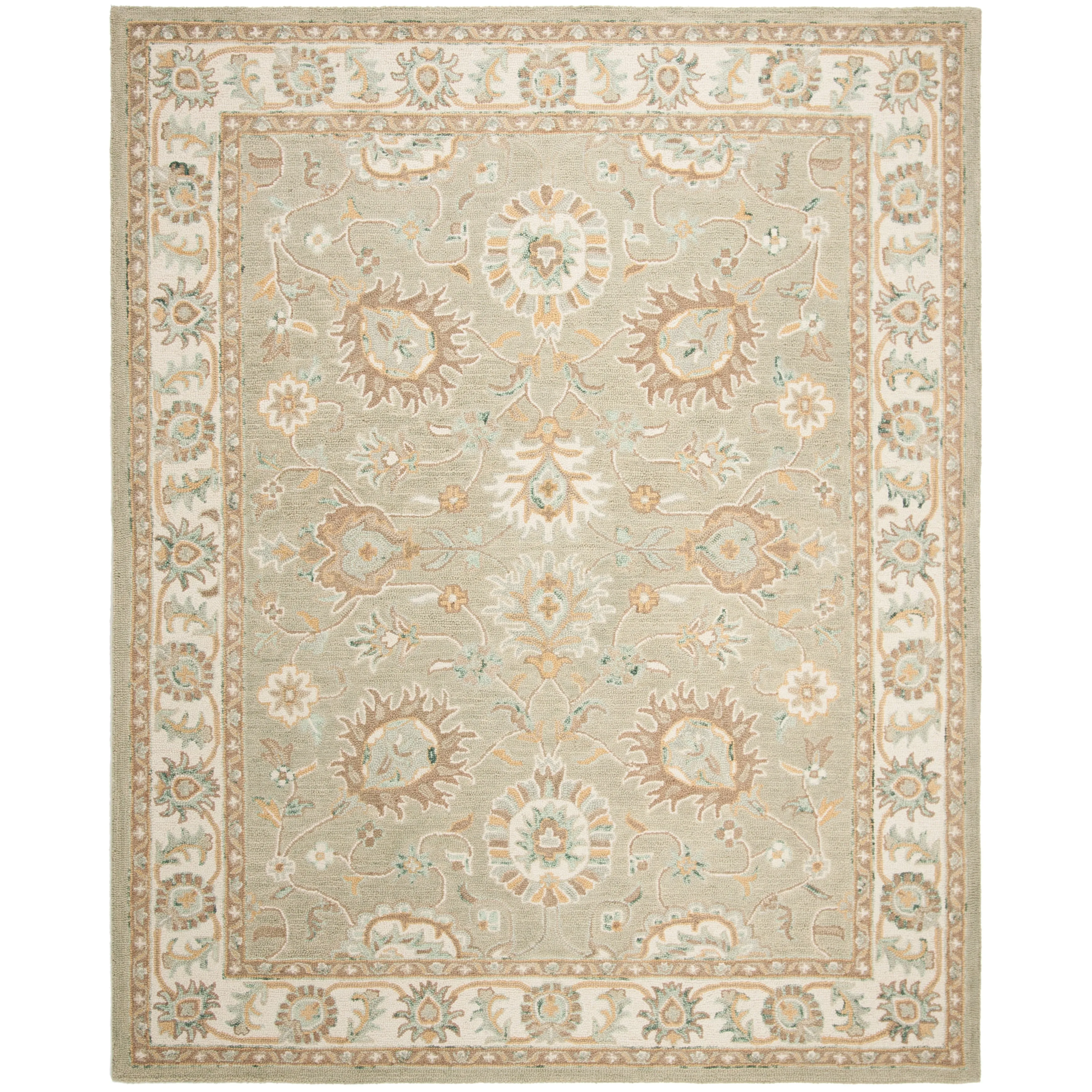 SAFAVIEH Handmade Blossom Riki Modern Floral Wool Rug