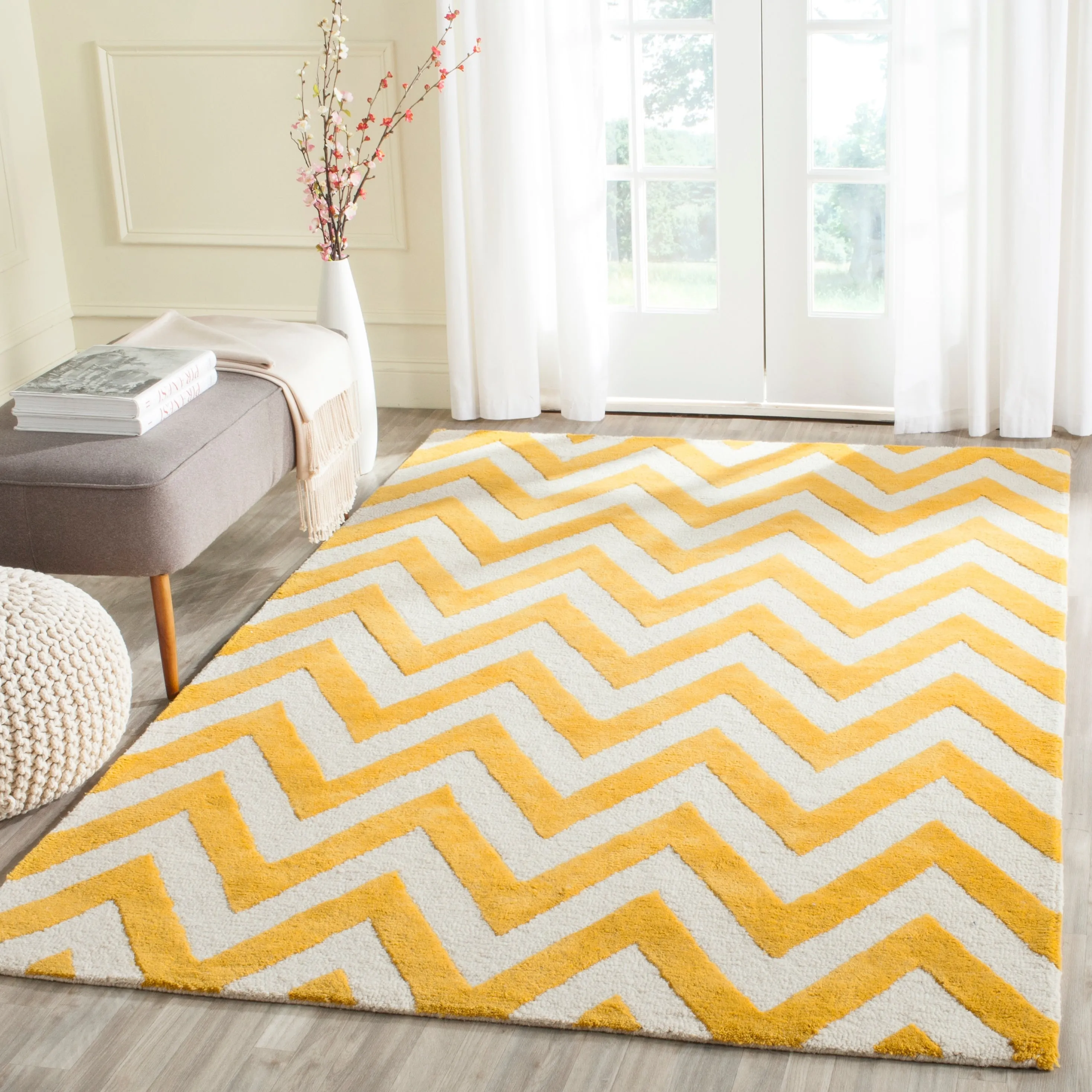 SAFAVIEH Handmade Cambridge Hicran Modern Moroccan Wool Rug