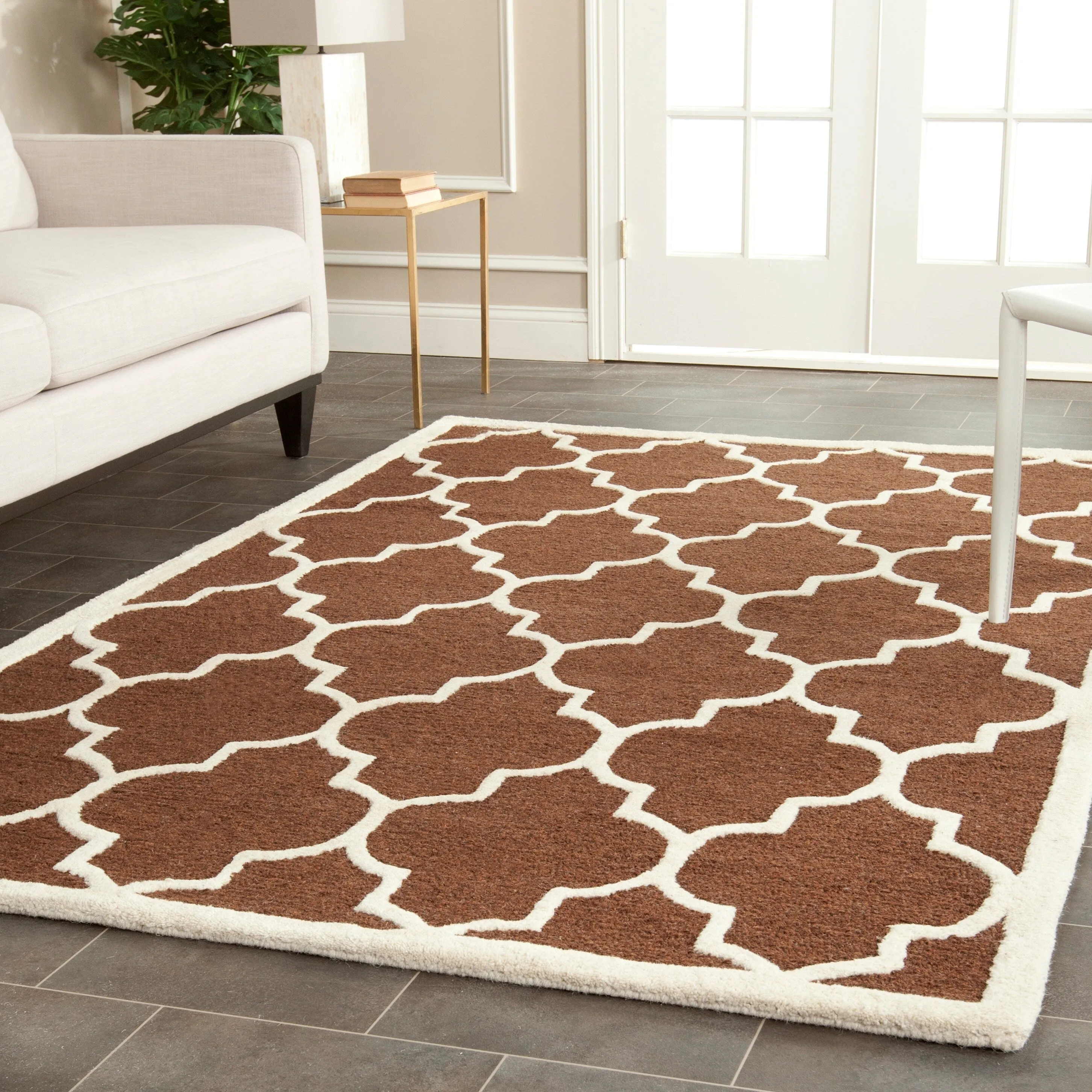 SAFAVIEH Handmade Cambridge Oddny Moroccan Trellis Wool Rug