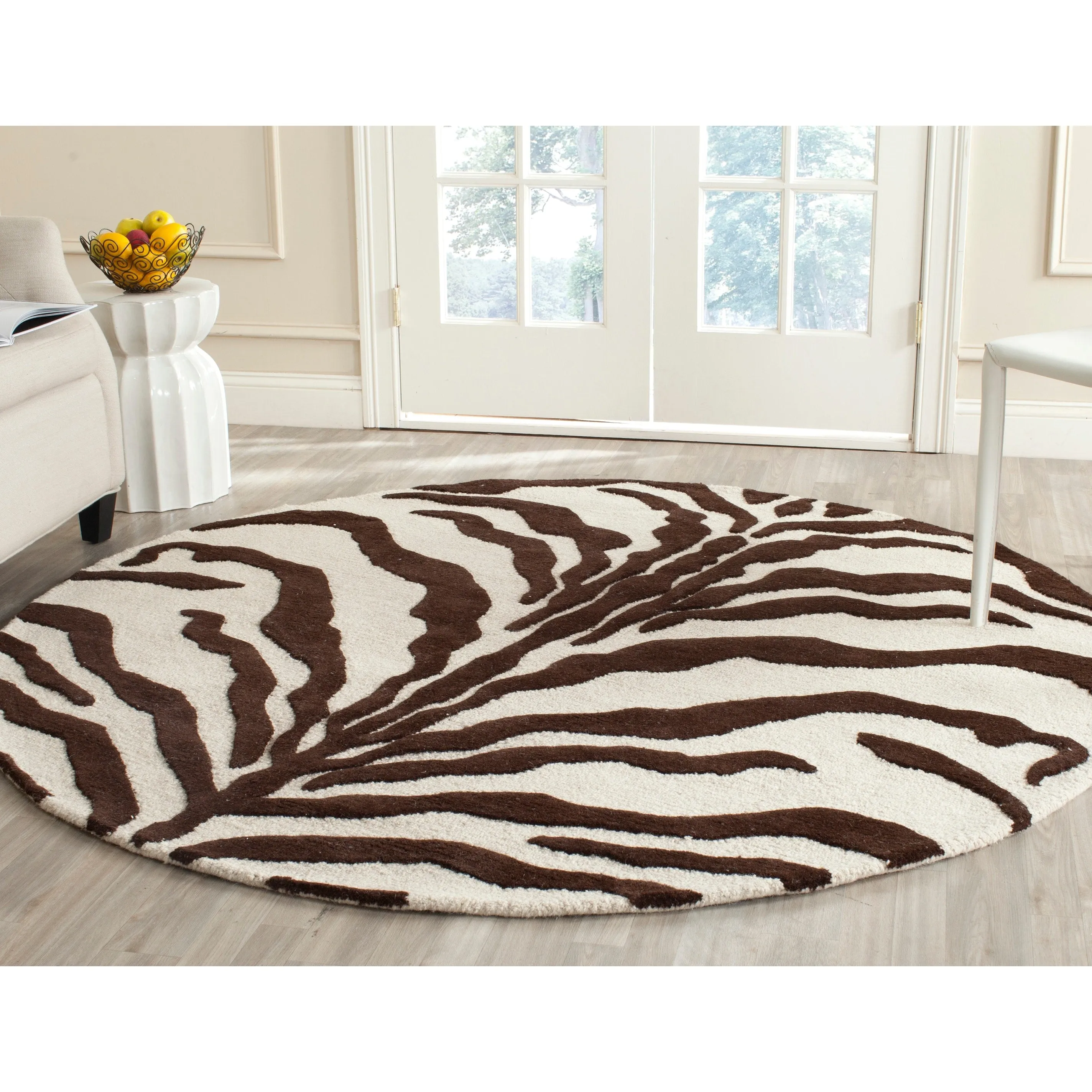 SAFAVIEH Handmade Cambridge Rikey Animal Print Wool Rug