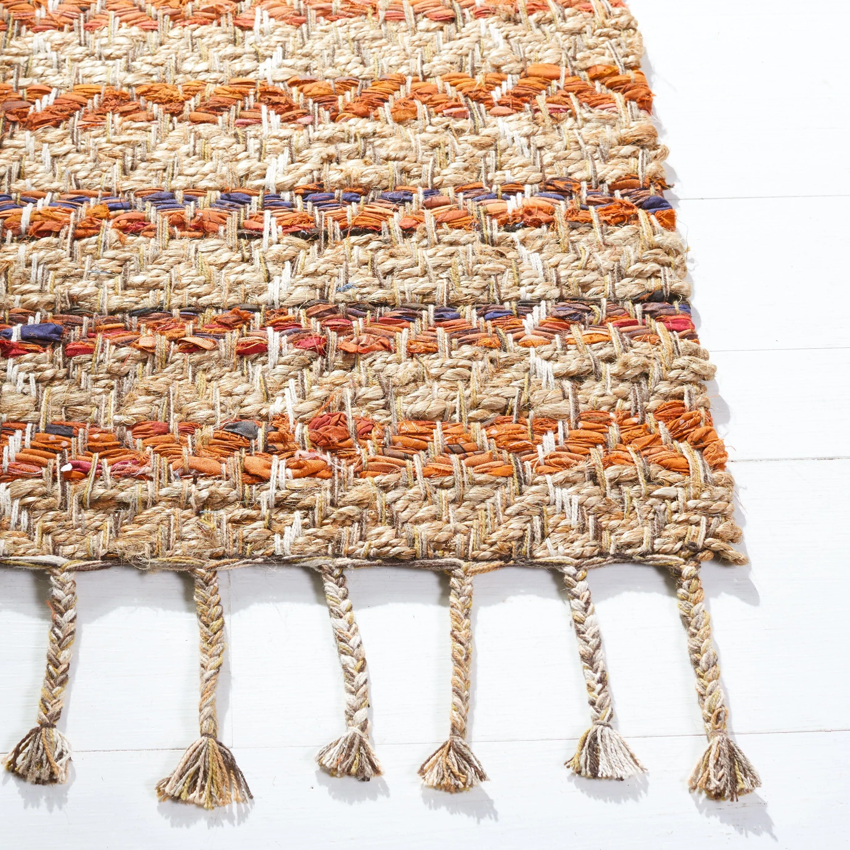 SAFAVIEH Handmade Cape Cod Lonnie Jute & Cotton Braided