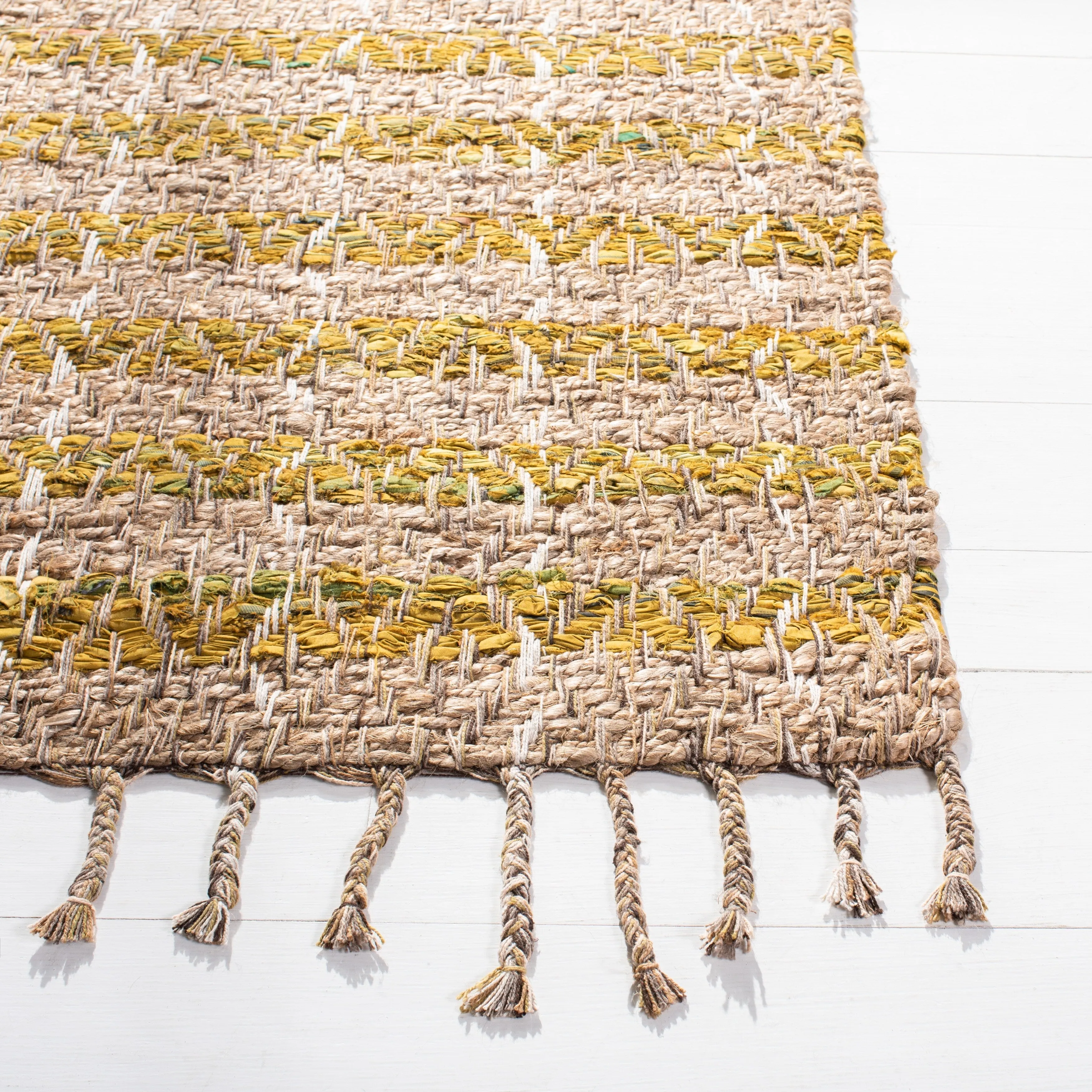SAFAVIEH Handmade Cape Cod Lonnie Jute & Cotton Braided