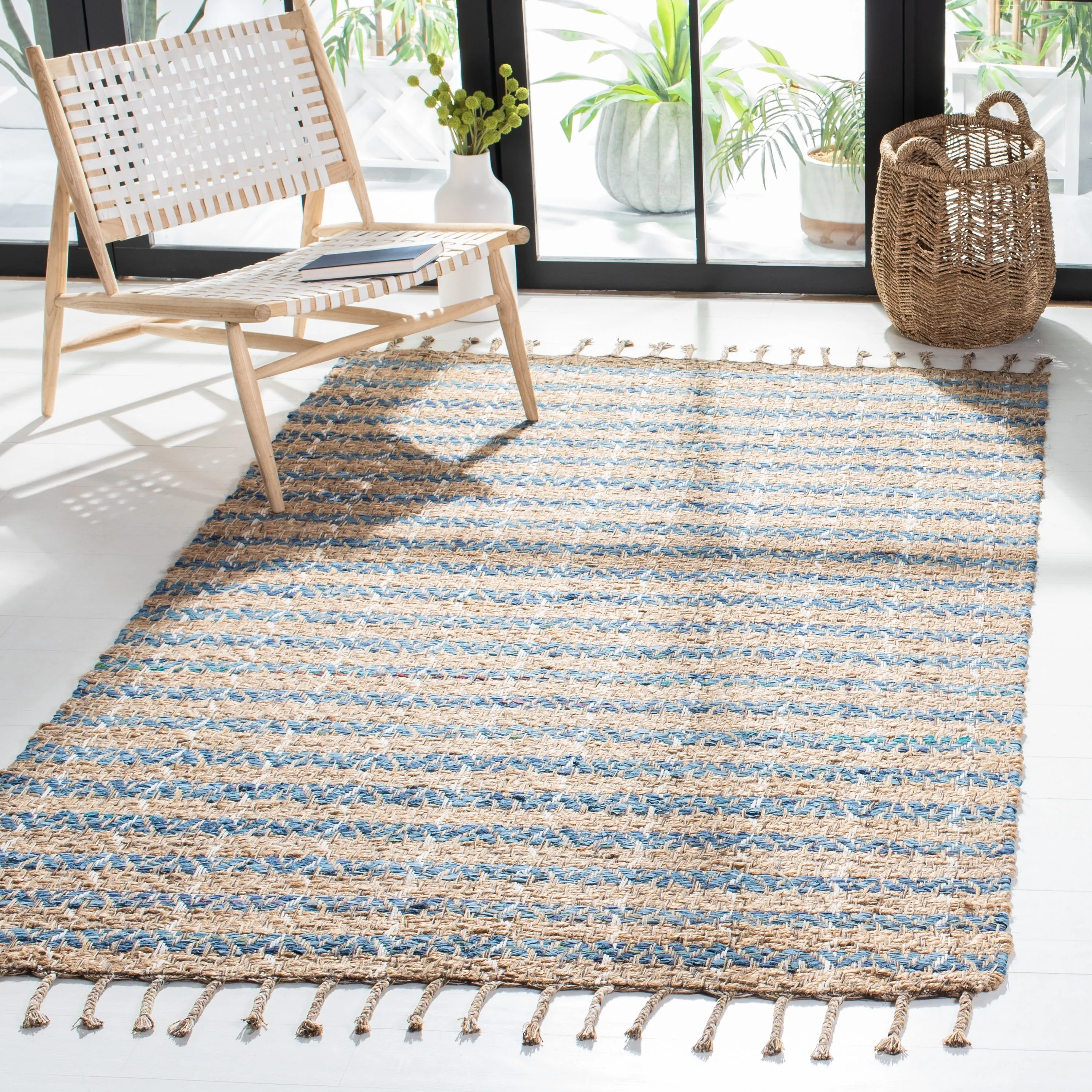 SAFAVIEH Handmade Cape Cod Lonnie Jute & Cotton Braided