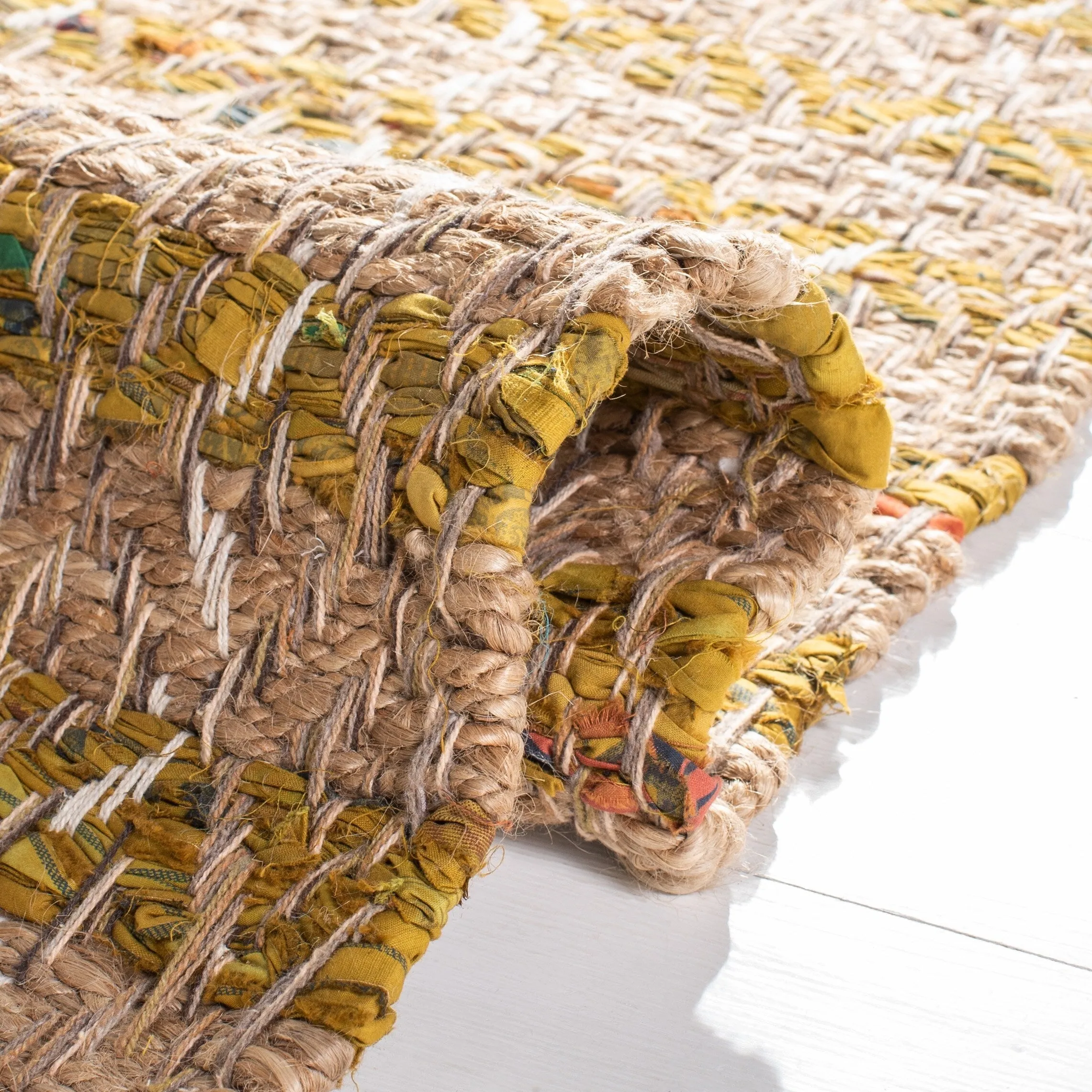 SAFAVIEH Handmade Cape Cod Lonnie Jute & Cotton Braided