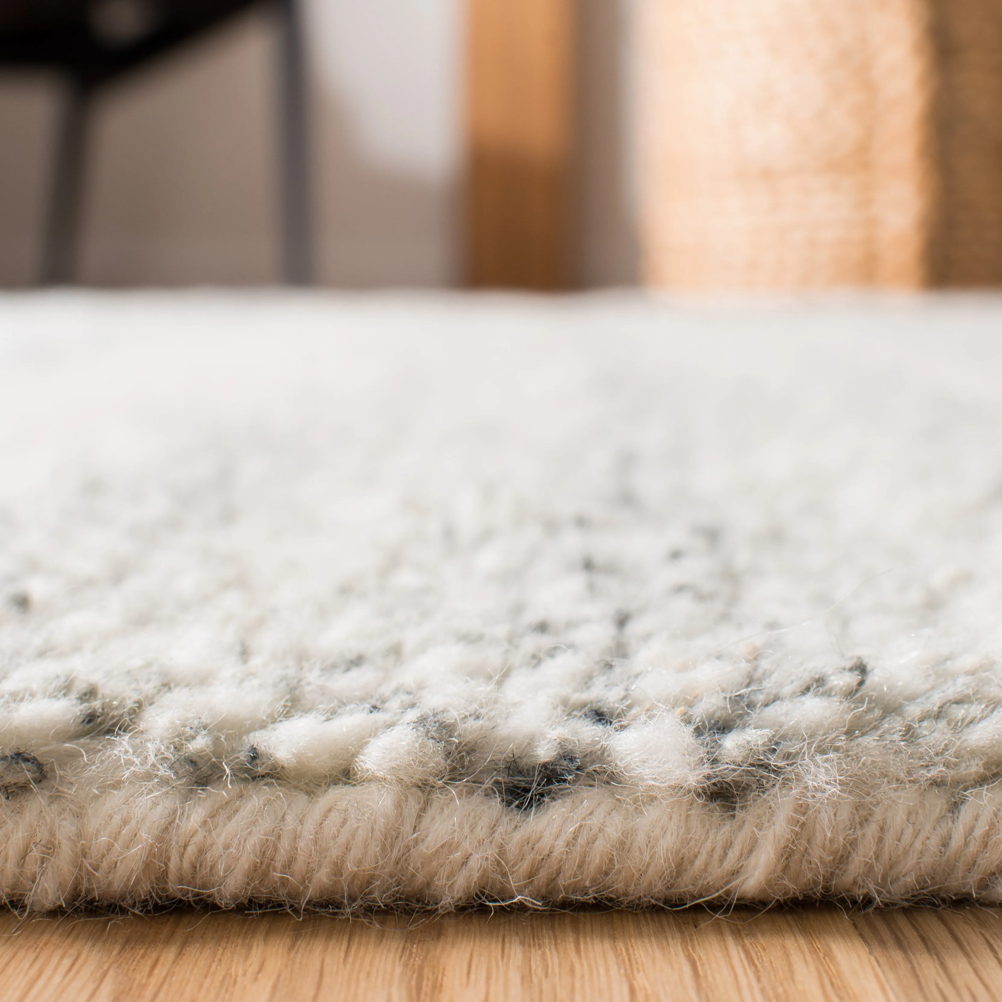 SAFAVIEH Handmade Casablanca Shag Ajshe Aqua Wool Rug