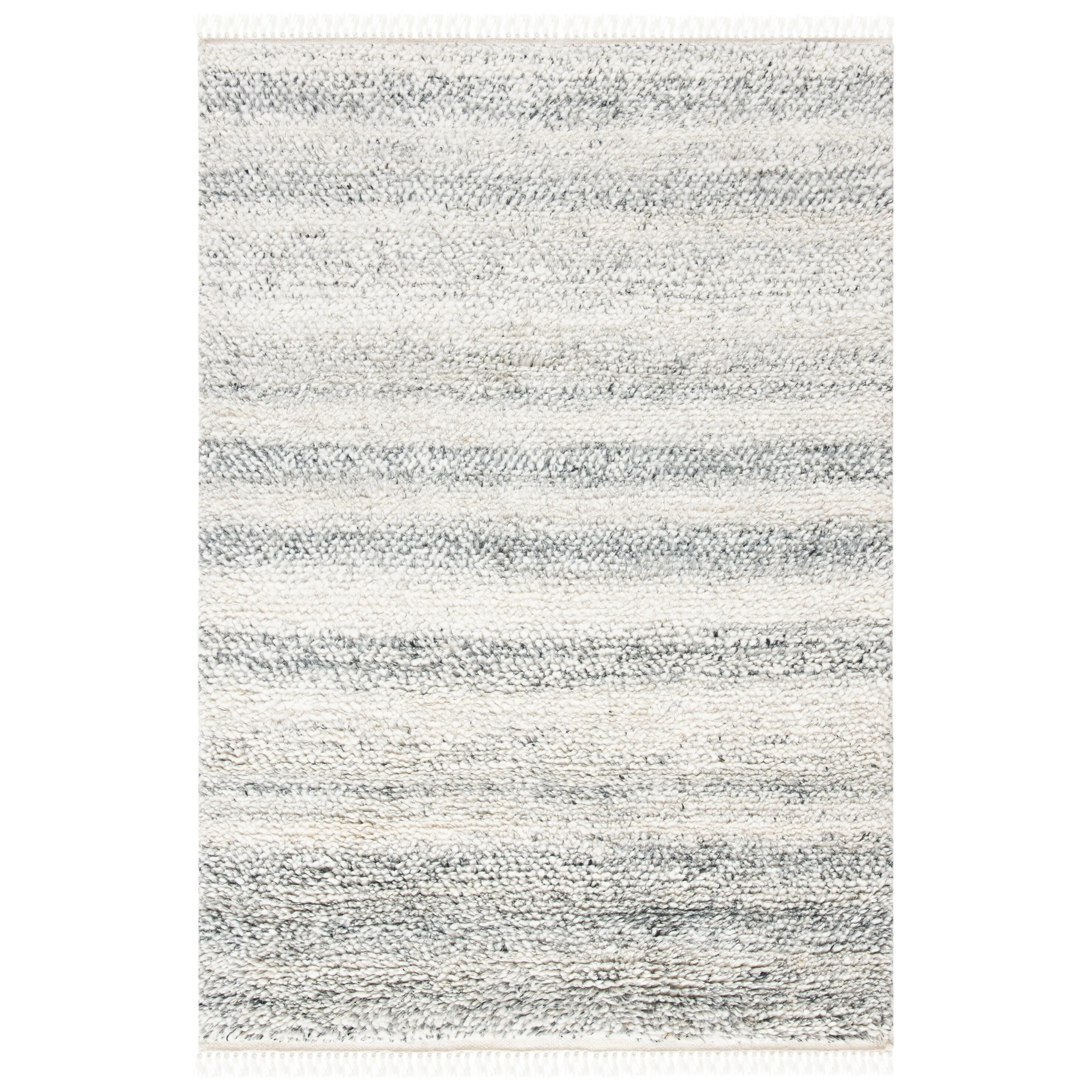 SAFAVIEH Handmade Casablanca Shag Ajshe Aqua Wool Rug