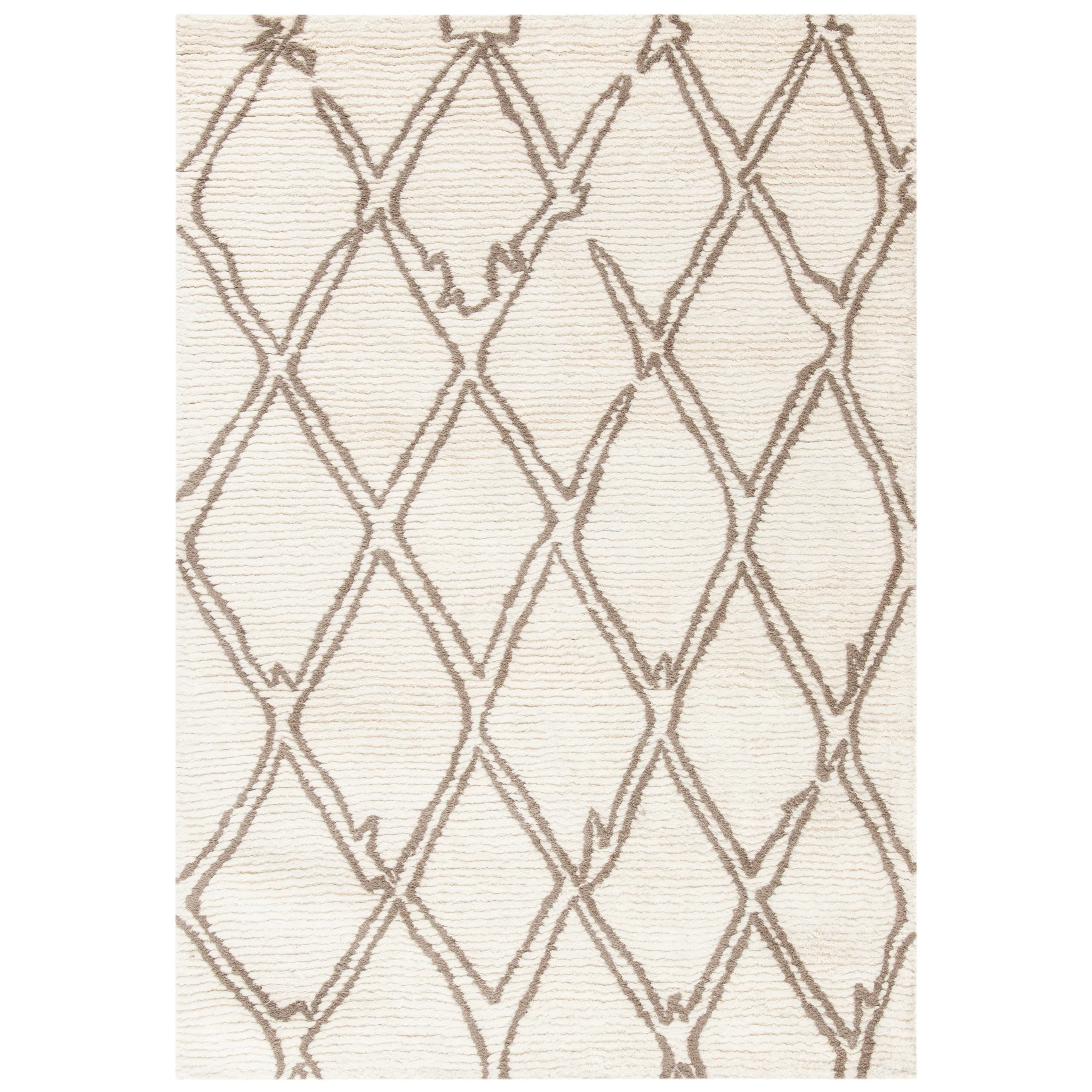 SAFAVIEH Handmade Casablanca Shag Charlyne Tribal Wool Rug