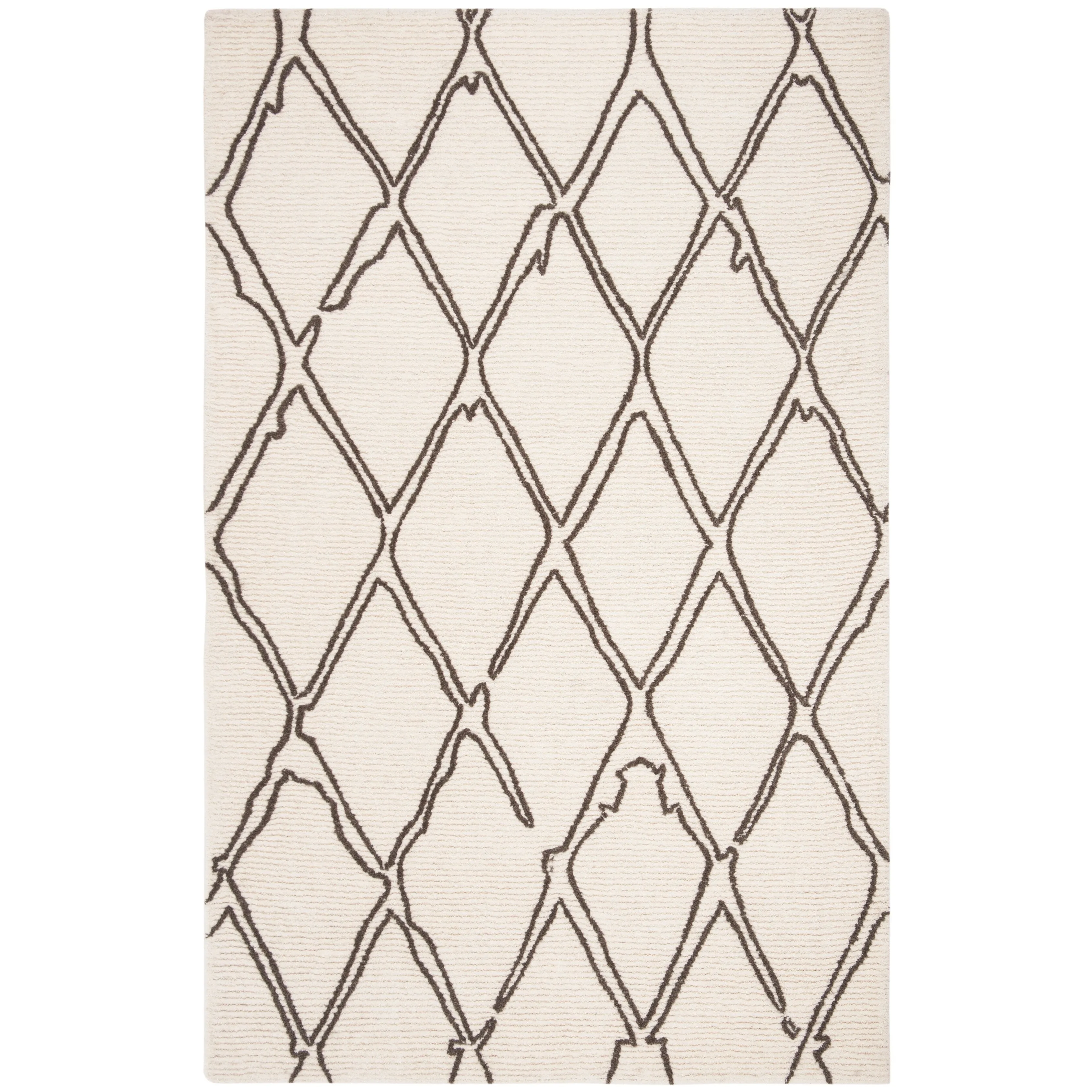 SAFAVIEH Handmade Casablanca Shag Charlyne Tribal Wool Rug