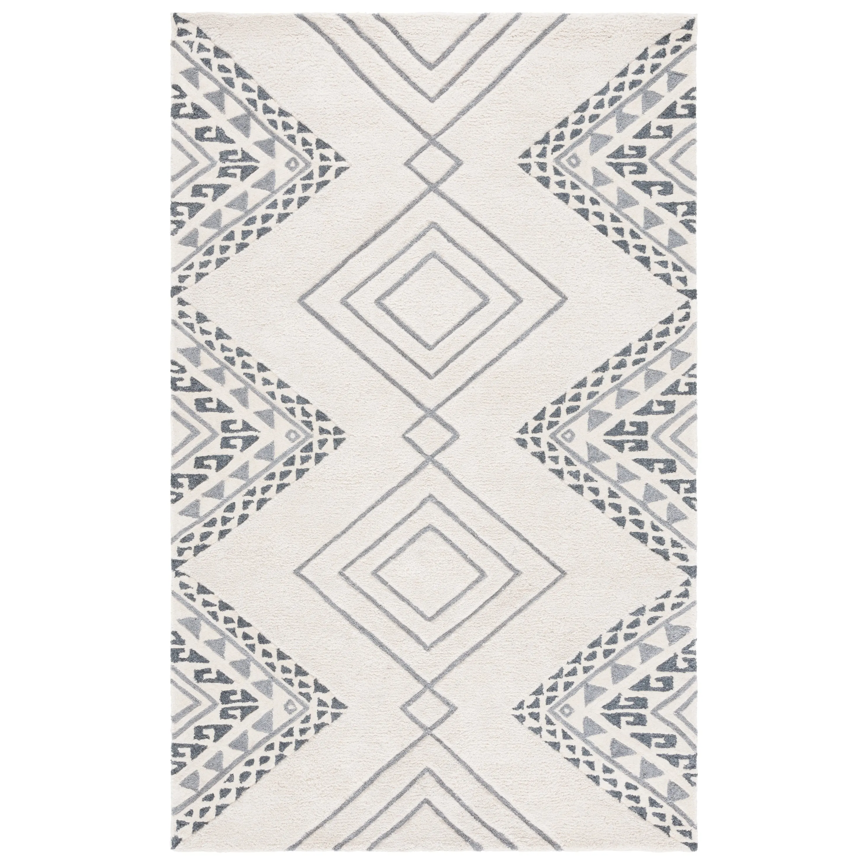 SAFAVIEH Handmade Casablanca Shag Dragulina Tribal Wool Rug