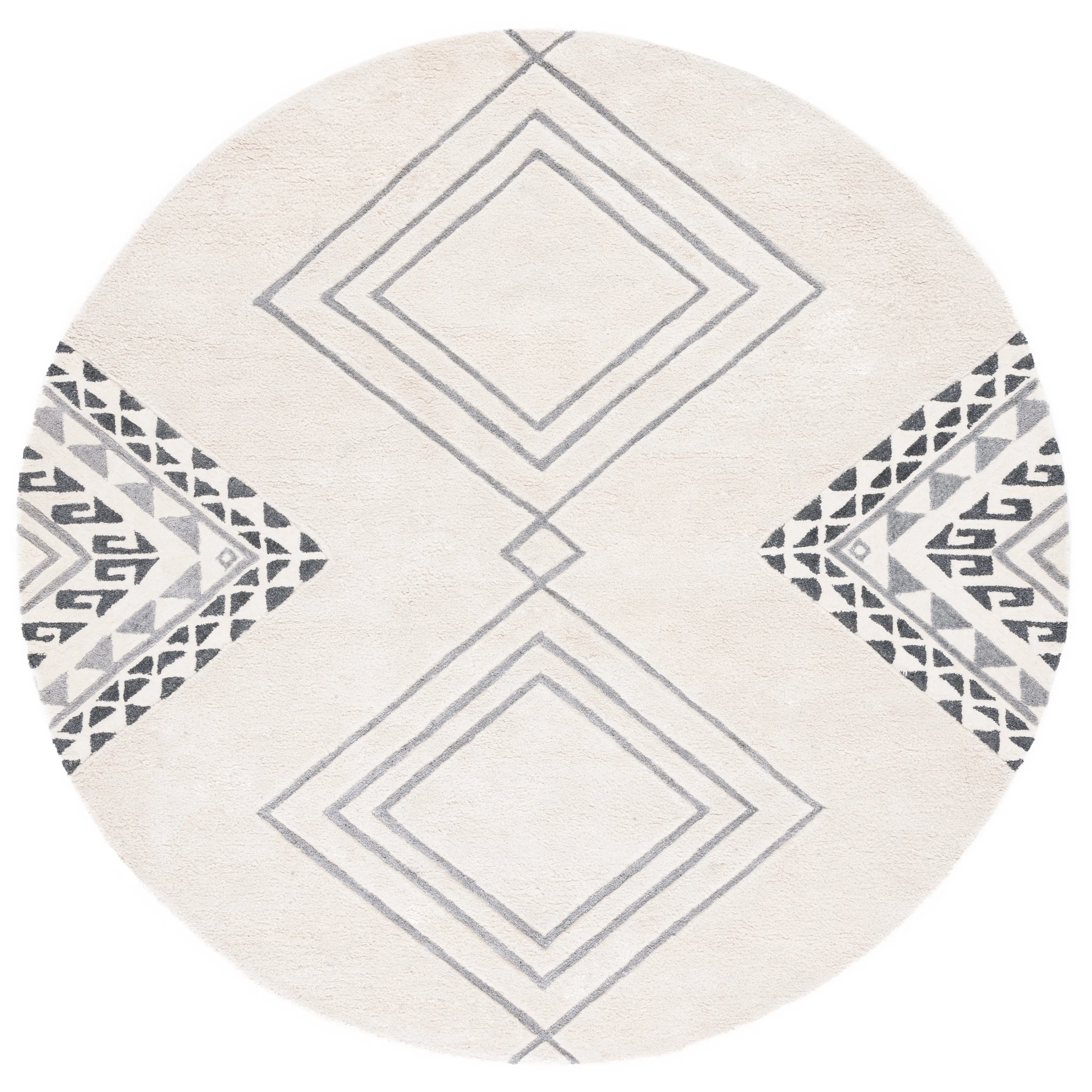 SAFAVIEH Handmade Casablanca Shag Dragulina Tribal Wool Rug