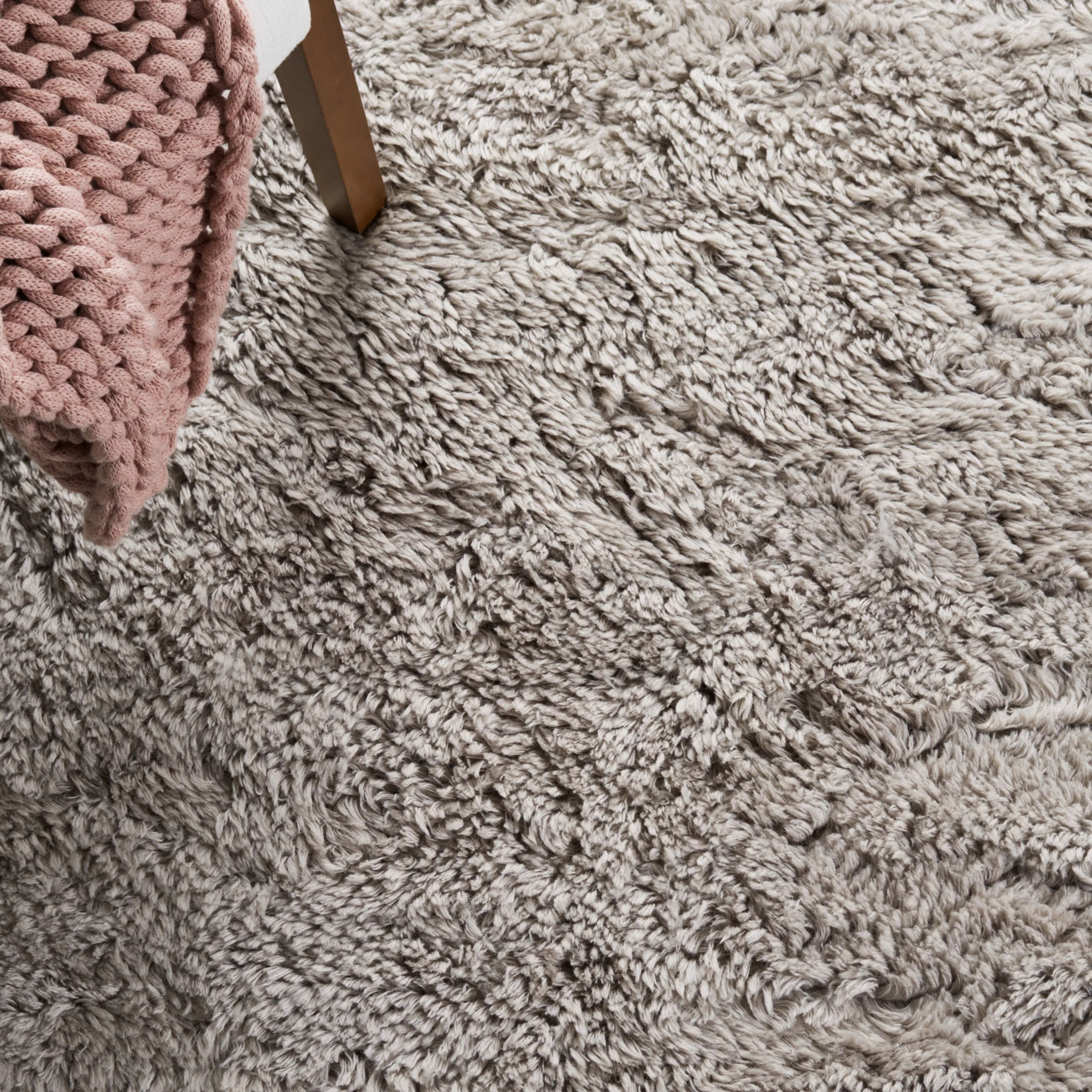 SAFAVIEH Handmade Casablanca Shag Edle Solid Wool Rug