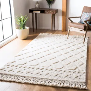 SAFAVIEH Handmade Casablanca Shag Inocencia Tribal Wool Rug